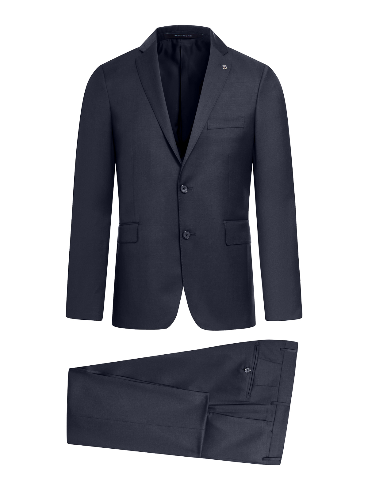 Shop Tagliatore Bruce Jacket Suit With Vest In Azul Oscuro