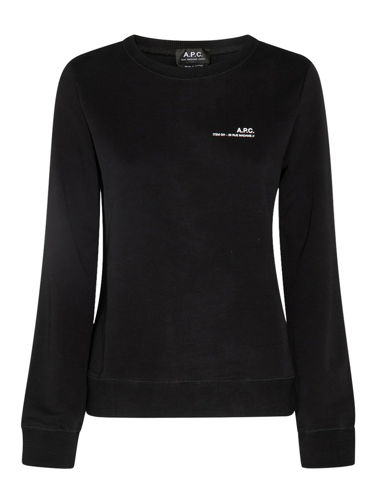 Apc Cotton Sweatshirt In Black