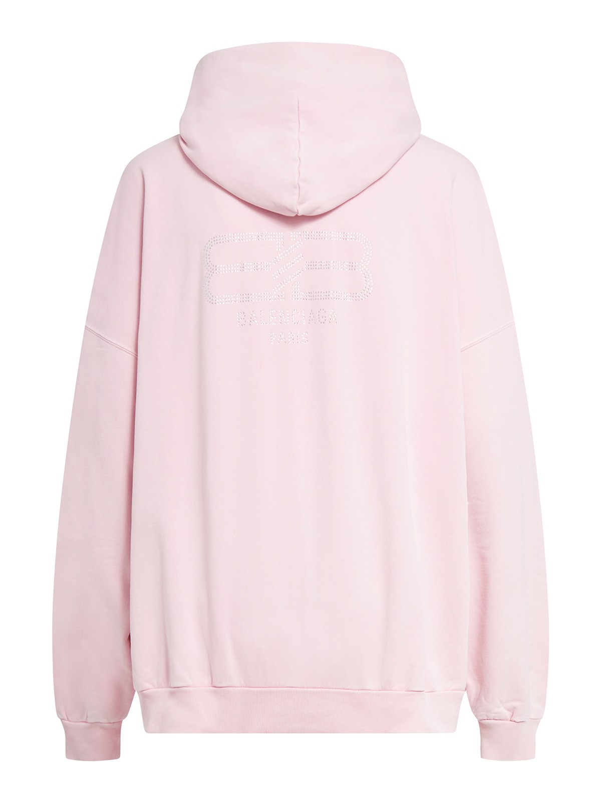 Shop Balenciaga Large Fit Hoodie In Light Pink