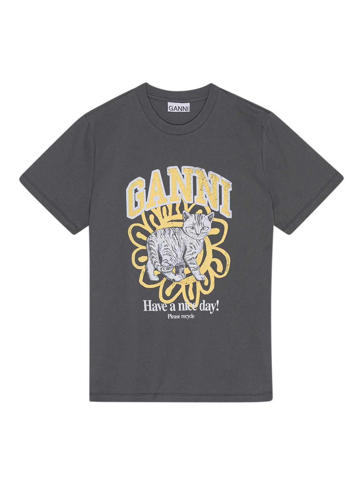 T-shirts Ganni - Cotton T-shirt - T3532490 | Shop online at THEBS
