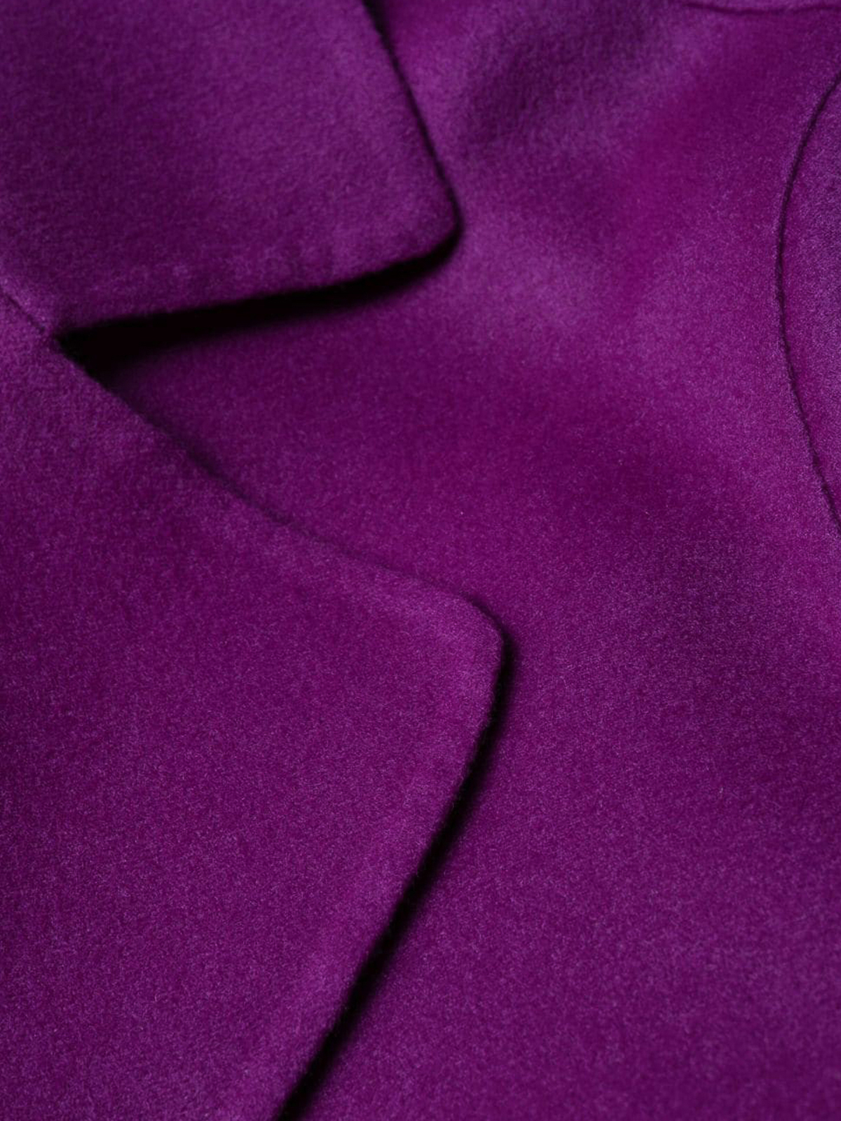 Shop Stella Mccartney Double Face Belted Coat In Purple