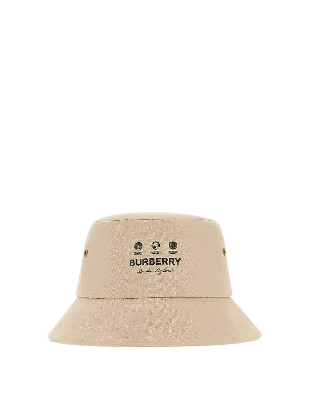 Burberry Bucket Hat In Nude & Neutrals