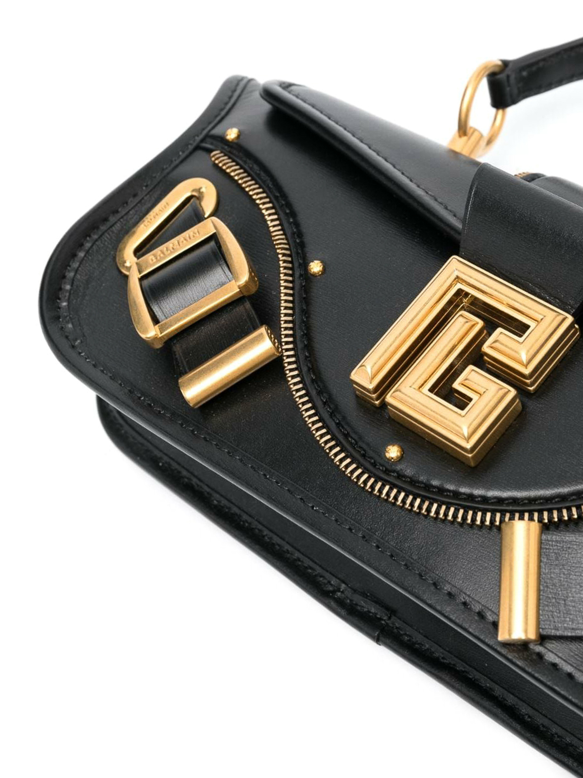 クラッチバッグ Balmain Blaze Pouch-Box Leather Balmain Blaze Leather Pouch Bag In Black | ModeSens