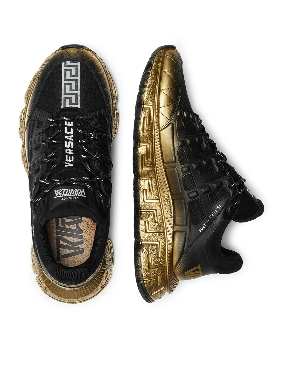Versace Leather sneakers Black Men DSU80941A070422B130
