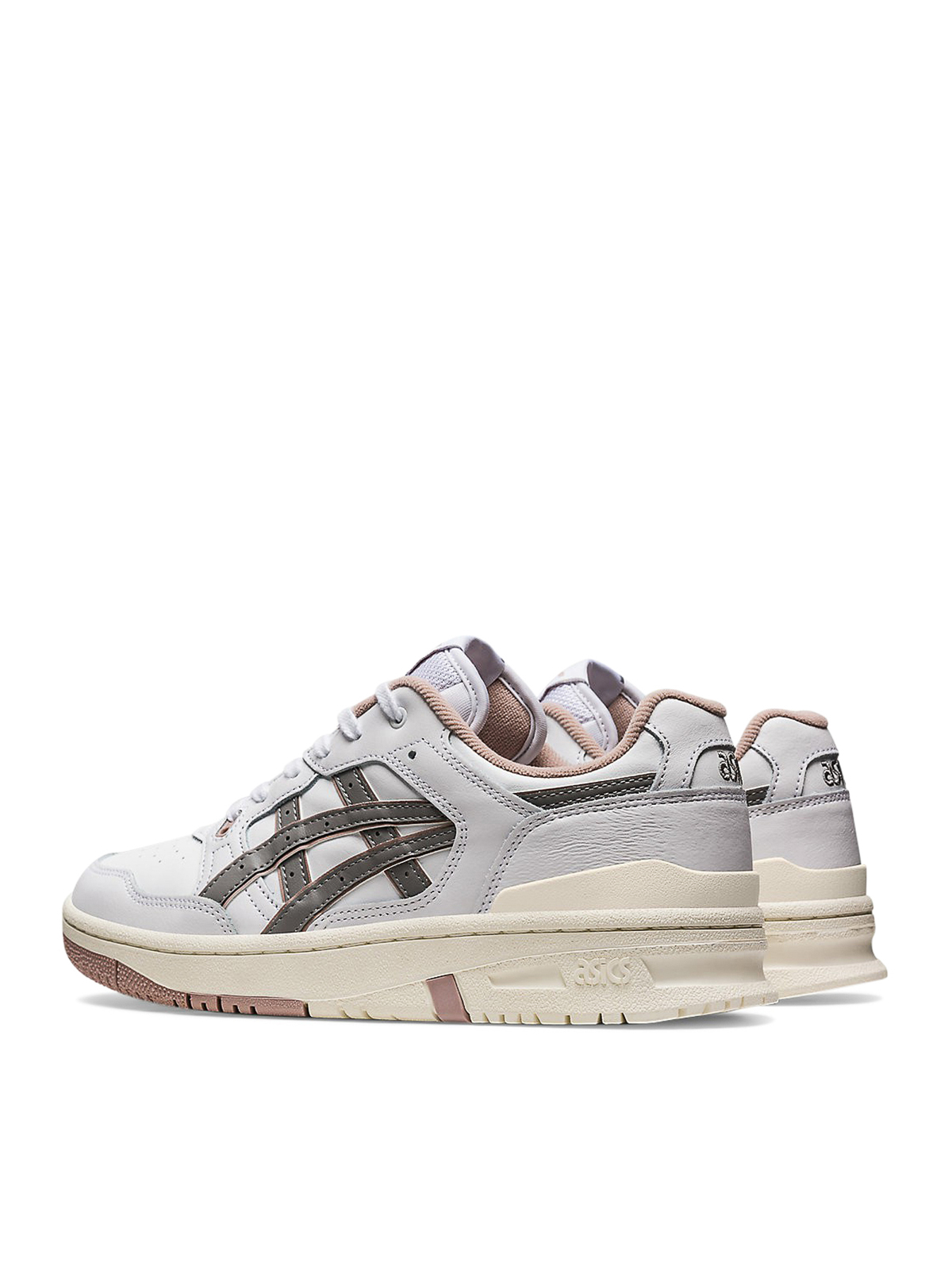 Shop Asics Leather Sneakers In Brown