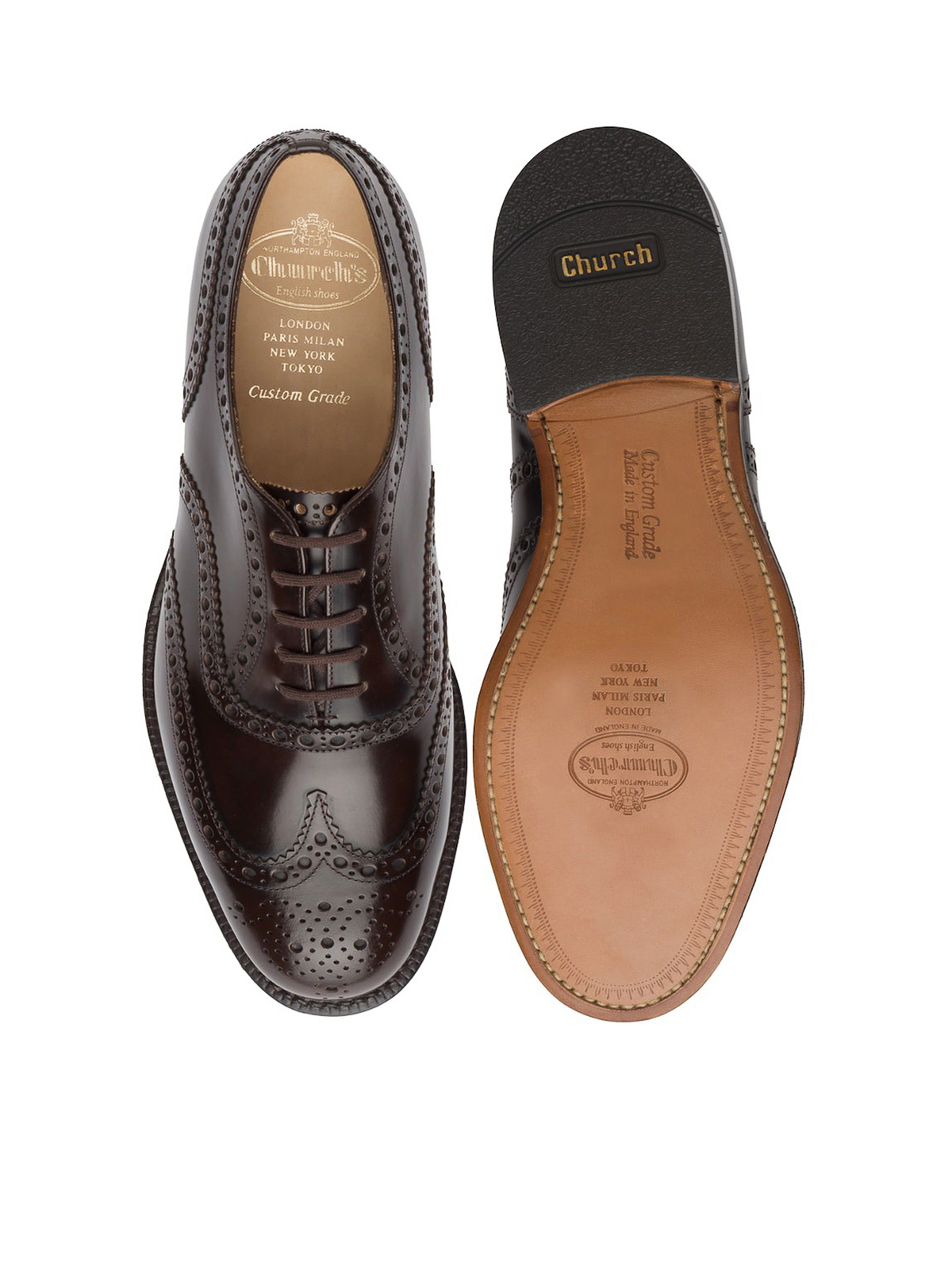 Shop Church's Classic Leather Shoes In Brown