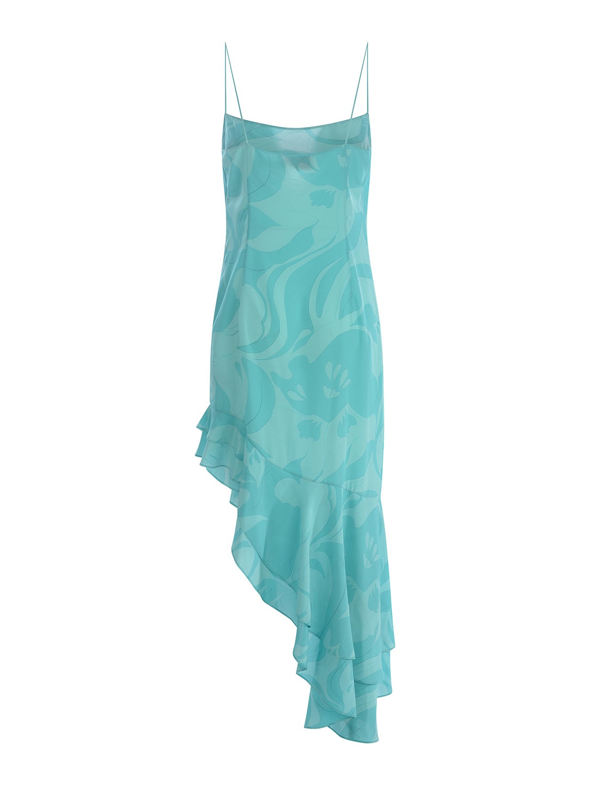 Shop Etro Dress  In Silk In Light Blue