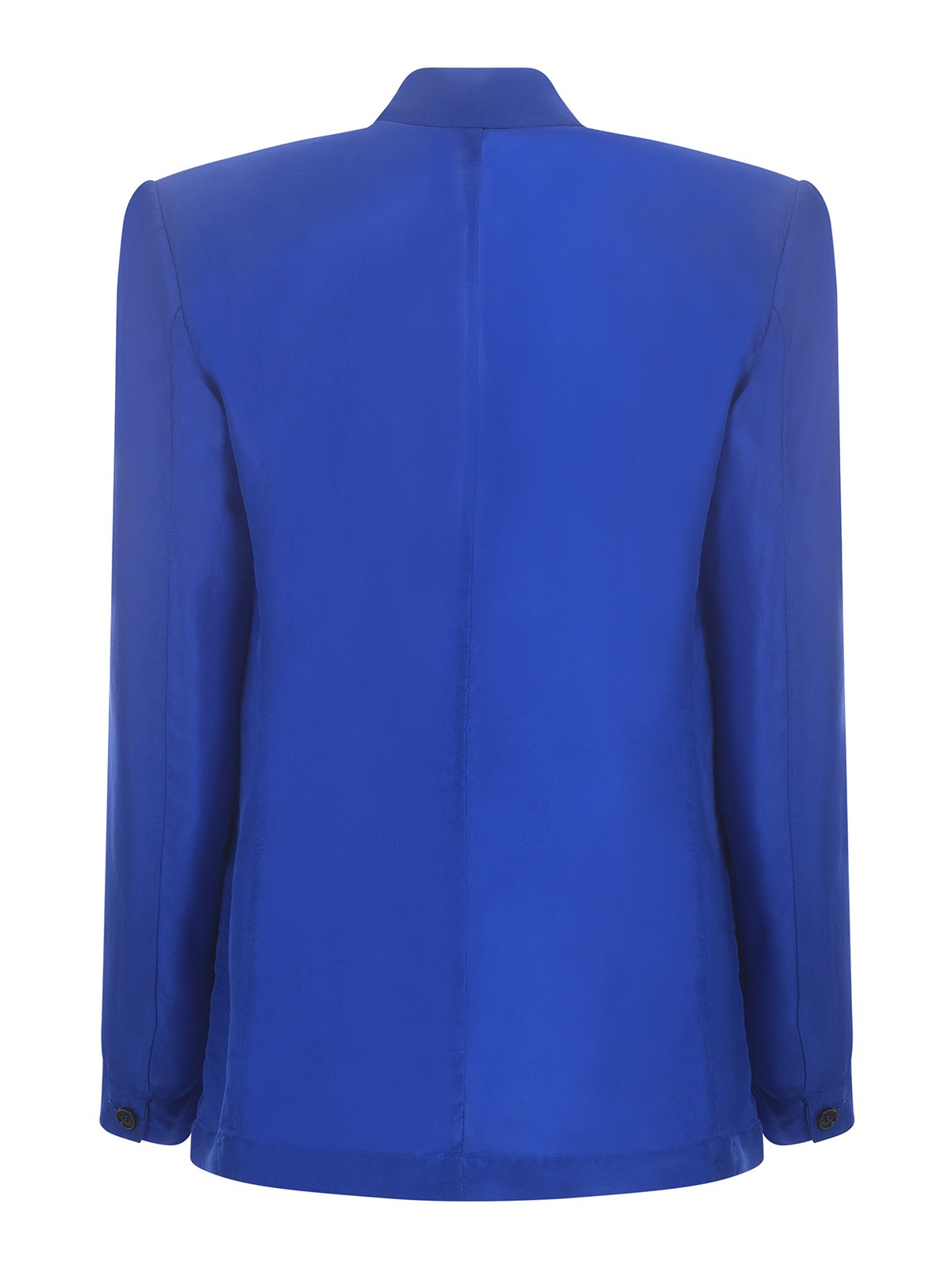 Shop Forte Forte Jacket  In Silk In Blue