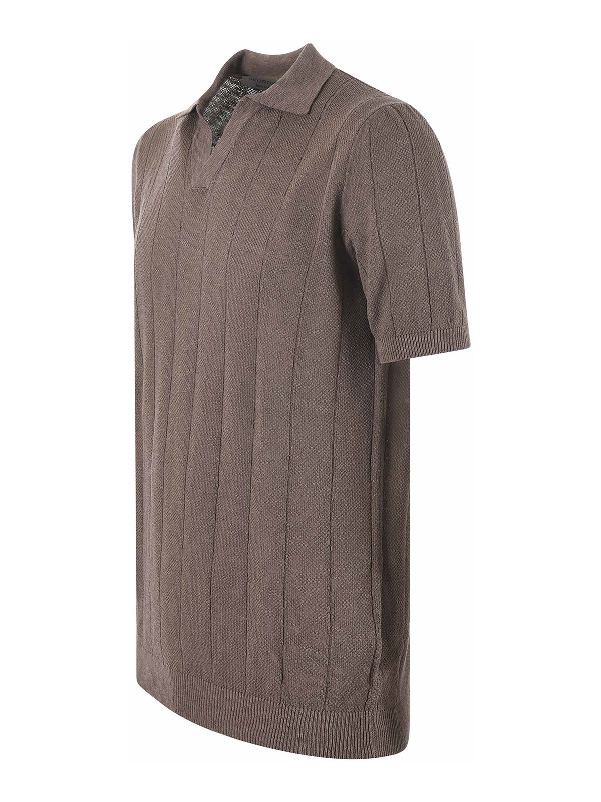 Shop Jeordie's Jeordies Polo Shirt In Brown