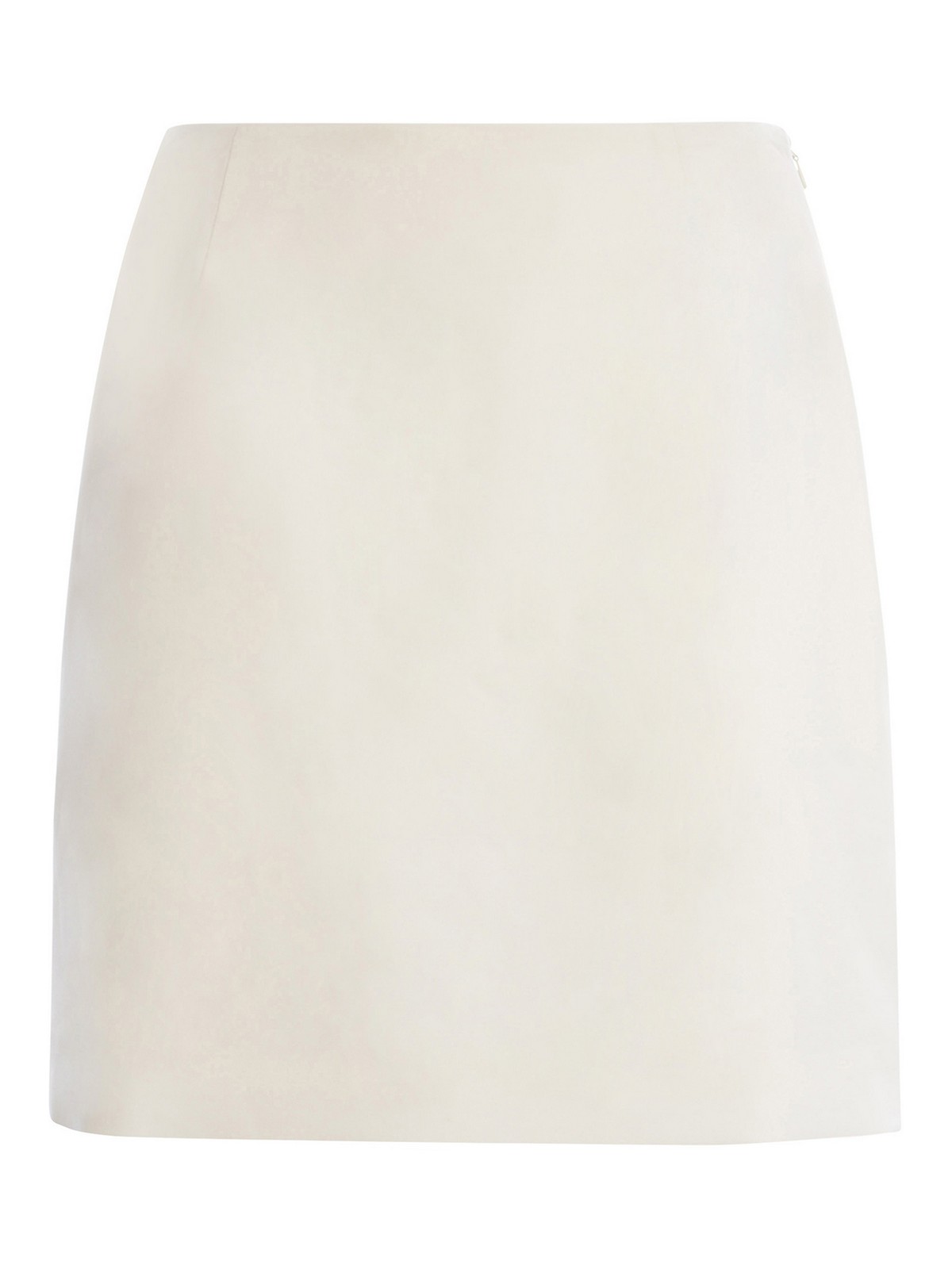 Shop Manuel Ritz Mini Skirt  In Fresh Wool In White