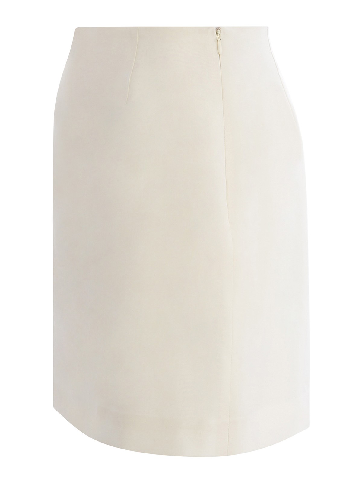 Shop Manuel Ritz Mini Skirt  In Fresh Wool In White