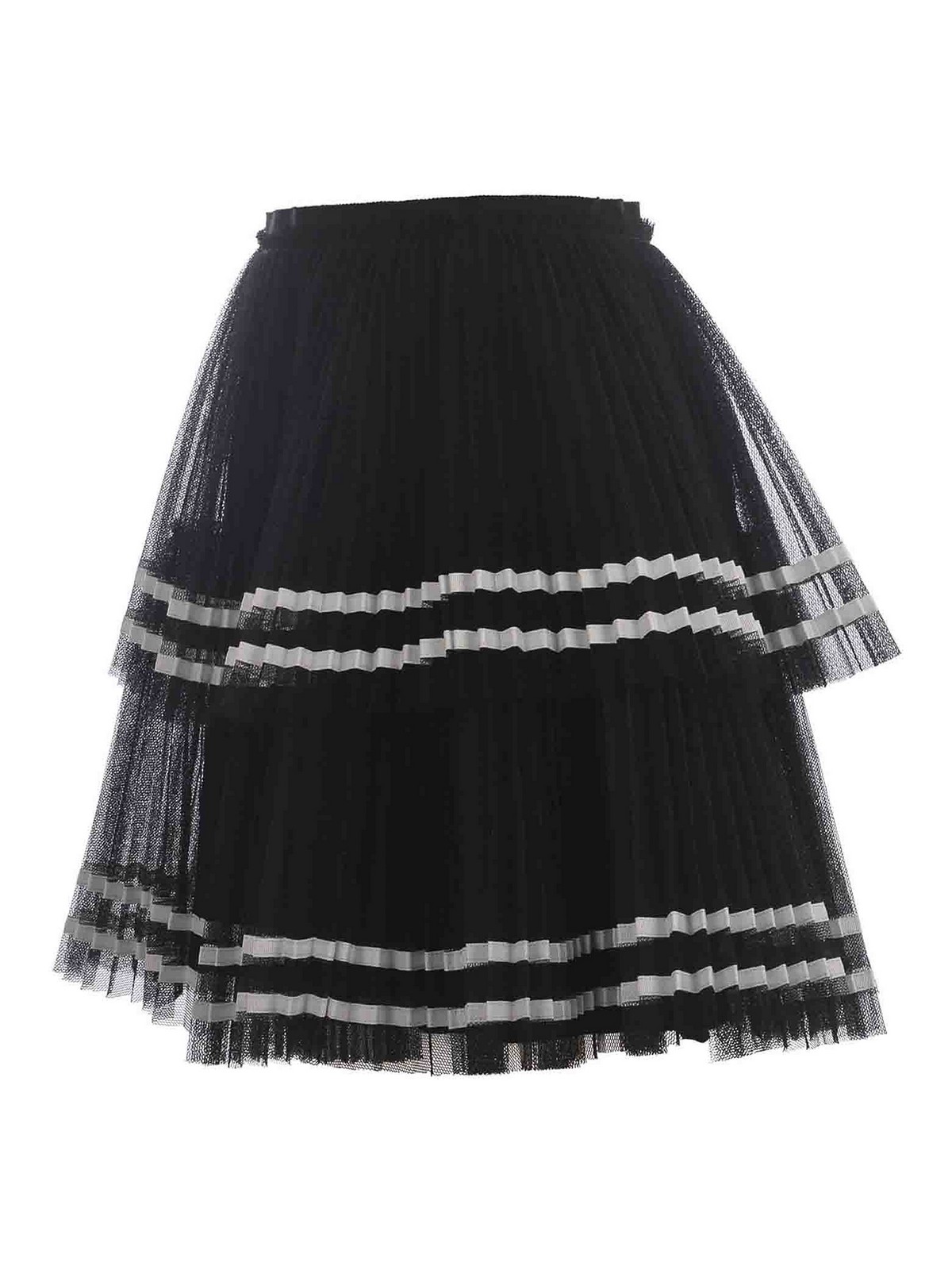 Shop Red Valentino Skirt  Pleated In Black