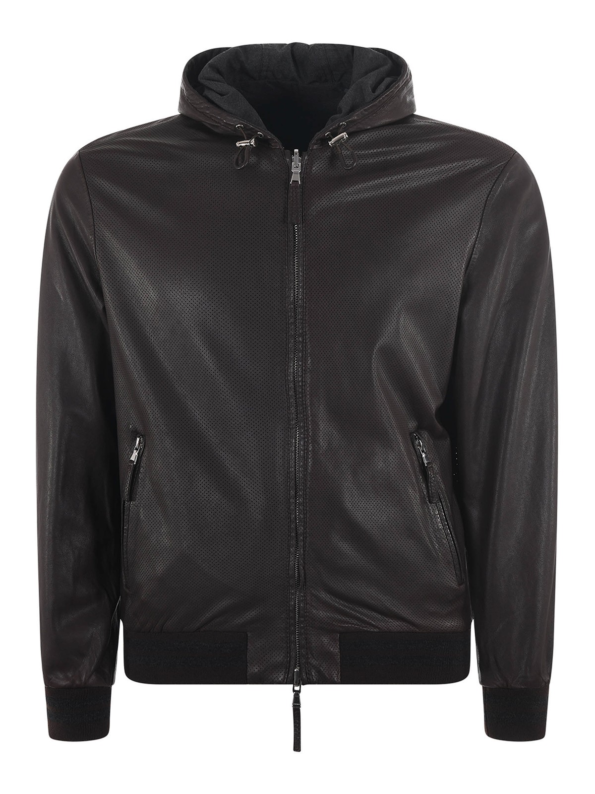 Shop The Jack Leathers Reversible Jacket In Brown