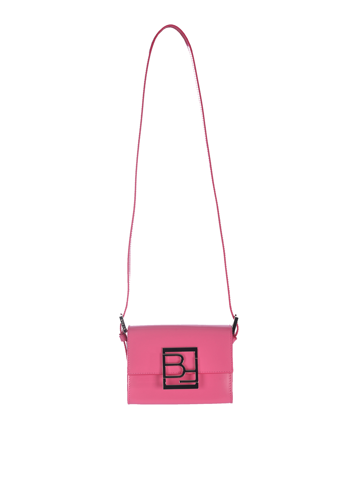 Shop By Far Mini Bag   In Semi-patent Leather In Nude & Neutrals
