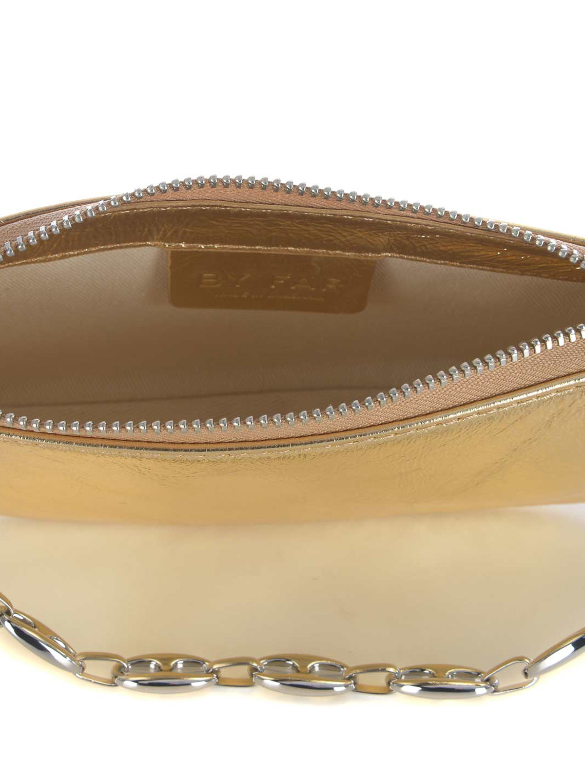 By Far Bag by far in metallic leather - Grey