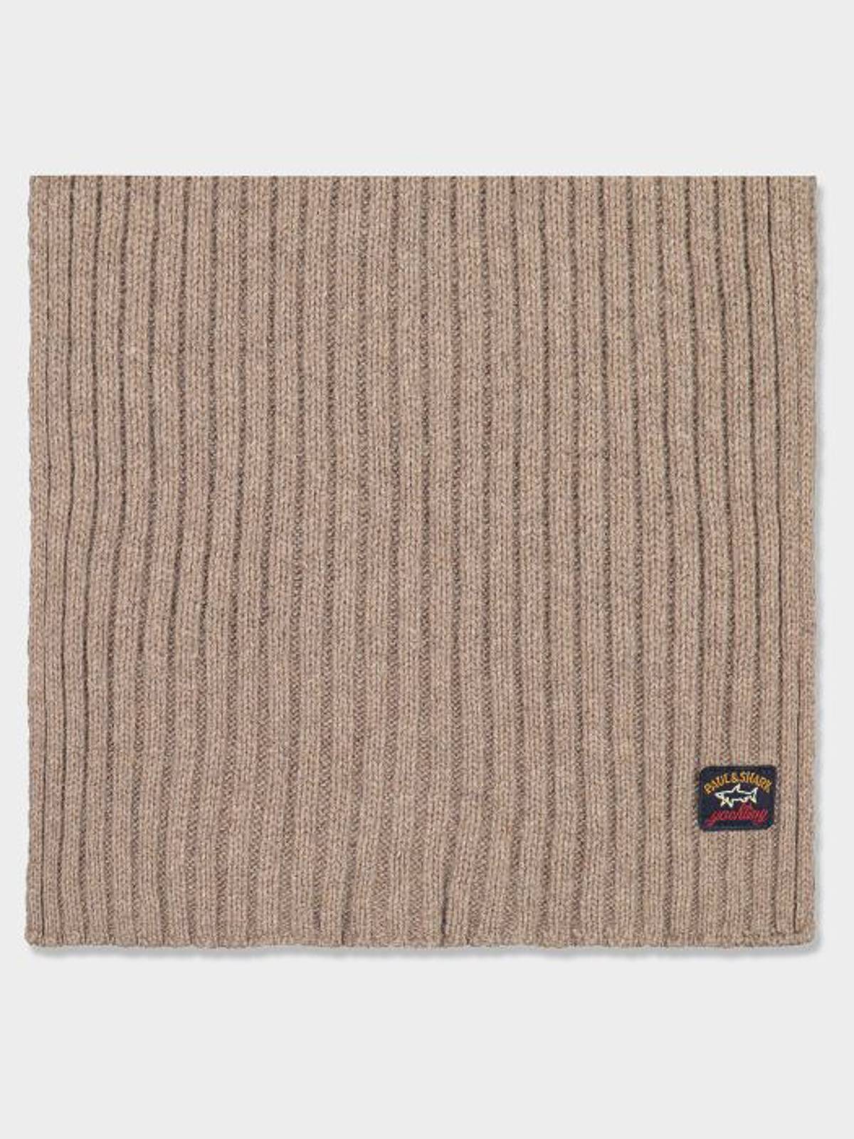 Shop Paul & Shark Eco Cashmere Badge Scarf In Grey