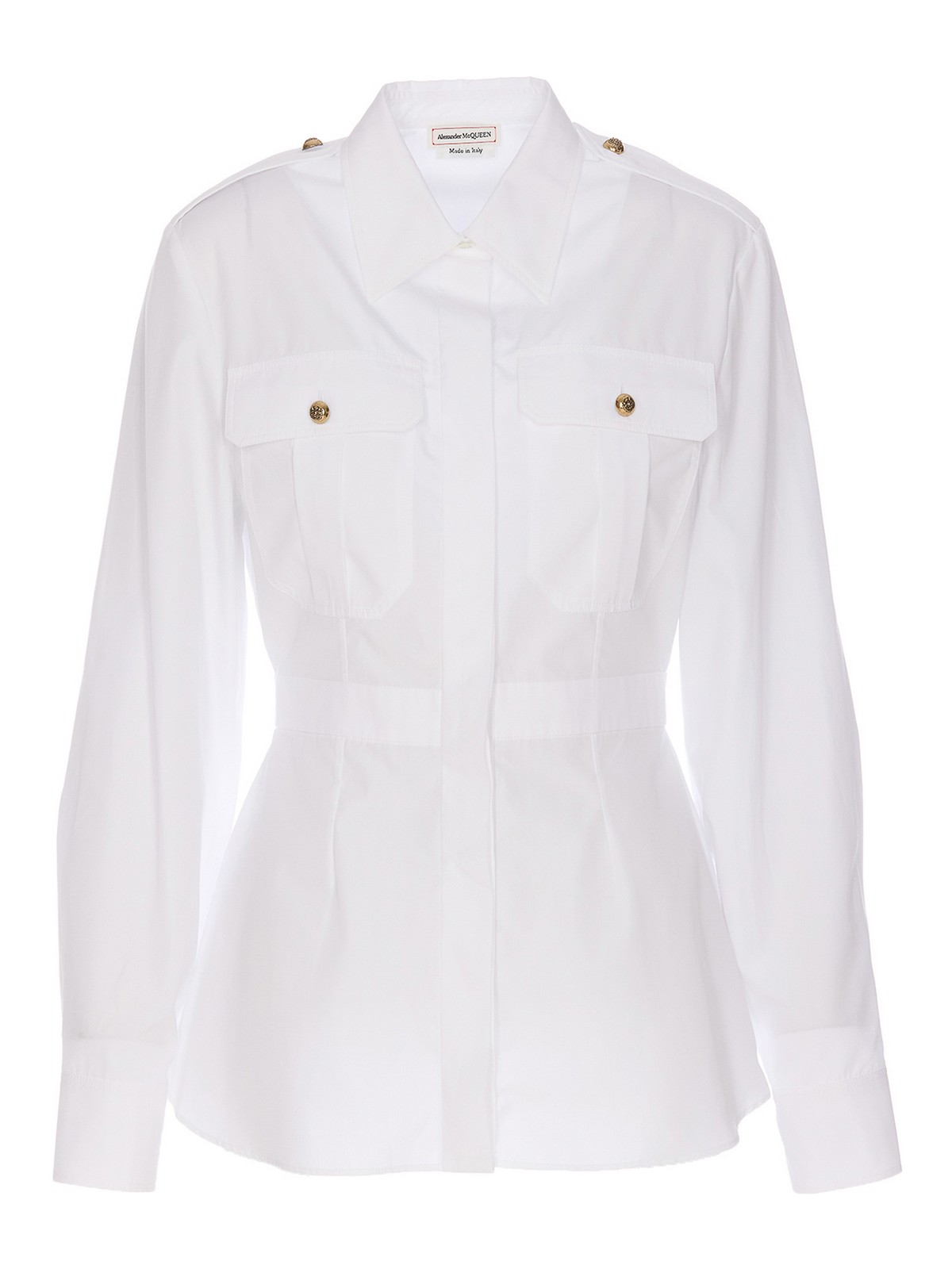 Shop Alexander Mcqueen Camisa - Blanco In White