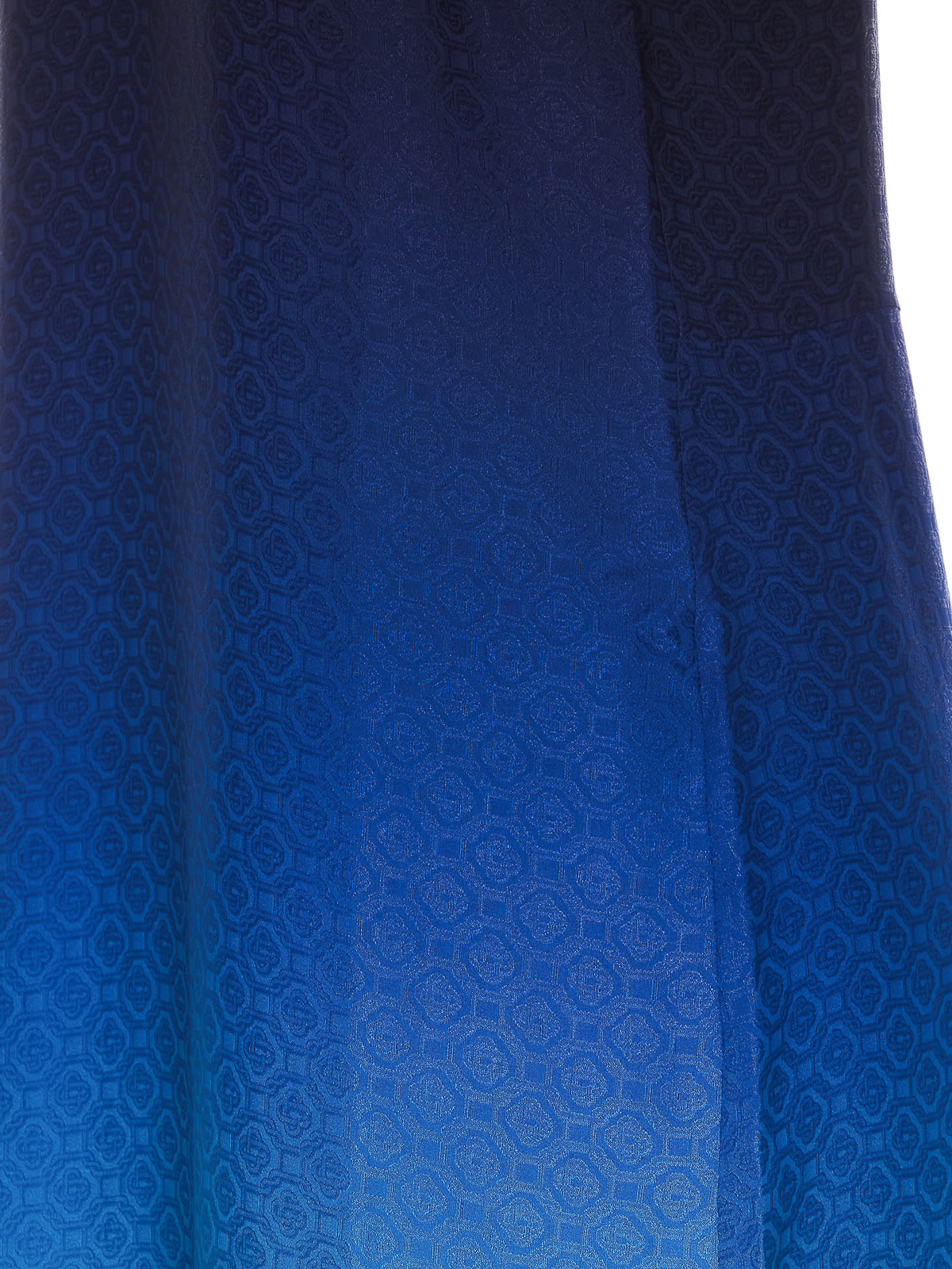 Casablanca Gradient Silk Slip Dress - Blue