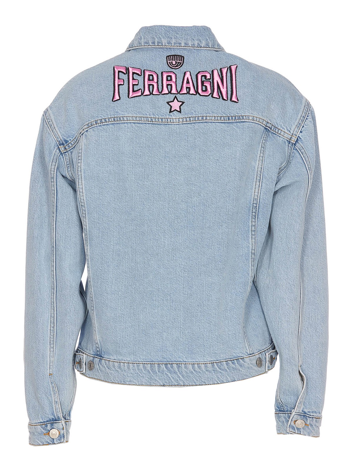 Shop Chiara Ferragni Denim Jacket In Blue
