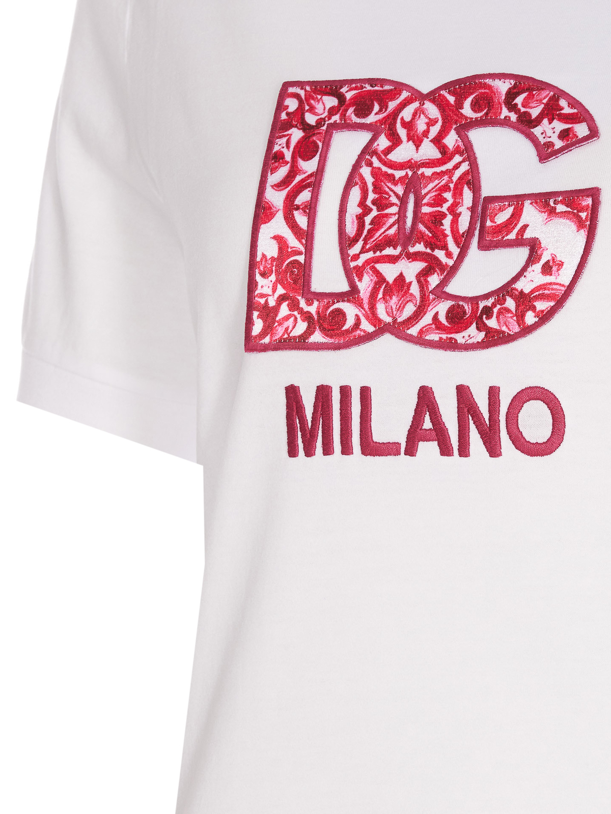 Shop Dolce & Gabbana Patch Logo T-shirt In White