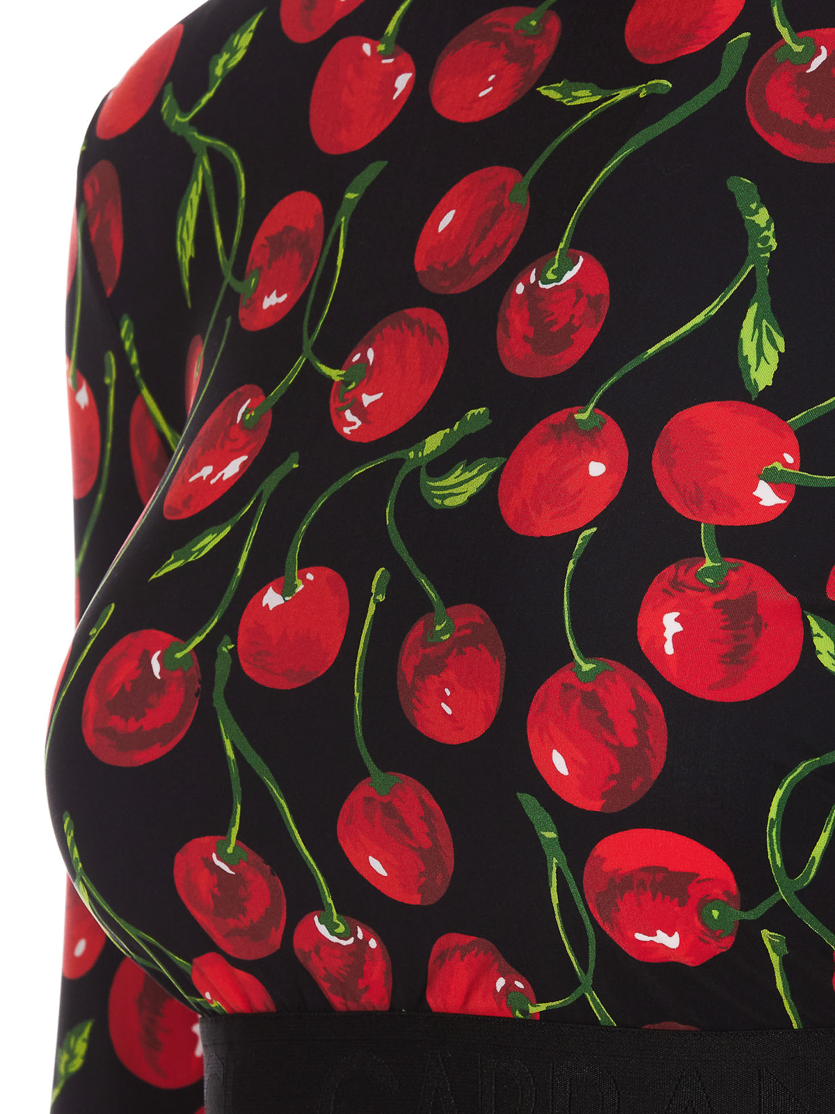 Shop Dolce & Gabbana Cherry Print Top In Rojo