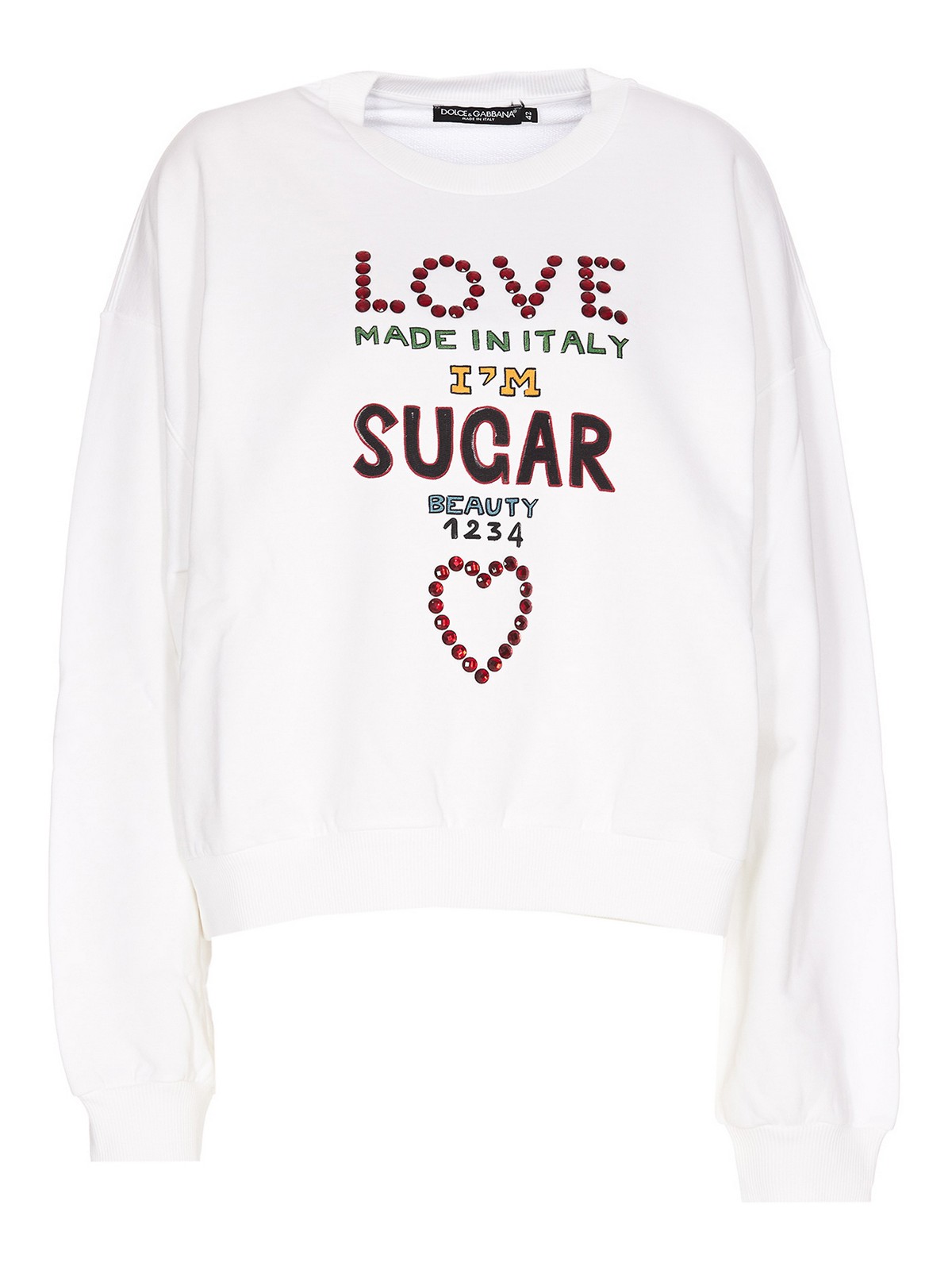 Shop Dolce & Gabbana Sweatshirt In Blanco