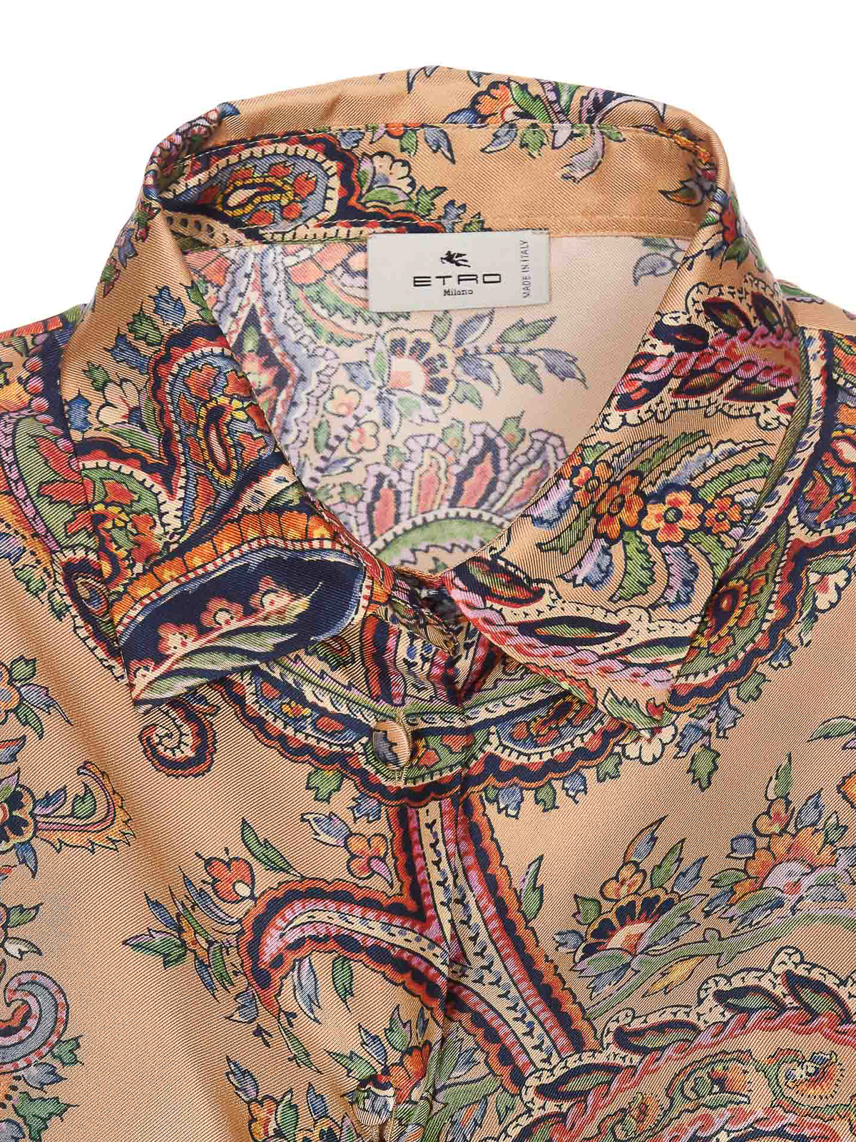 Shop Etro Paisley Print Shirt In Multicolour