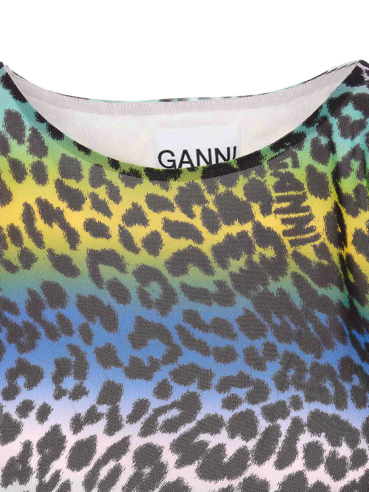 Shop Ganni Camiseta - Multicolor In Multicolour