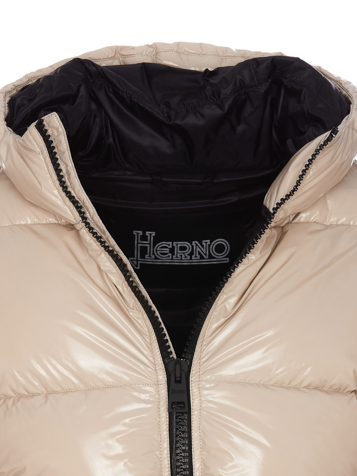 Shop Herno Down Jacket In Blanco