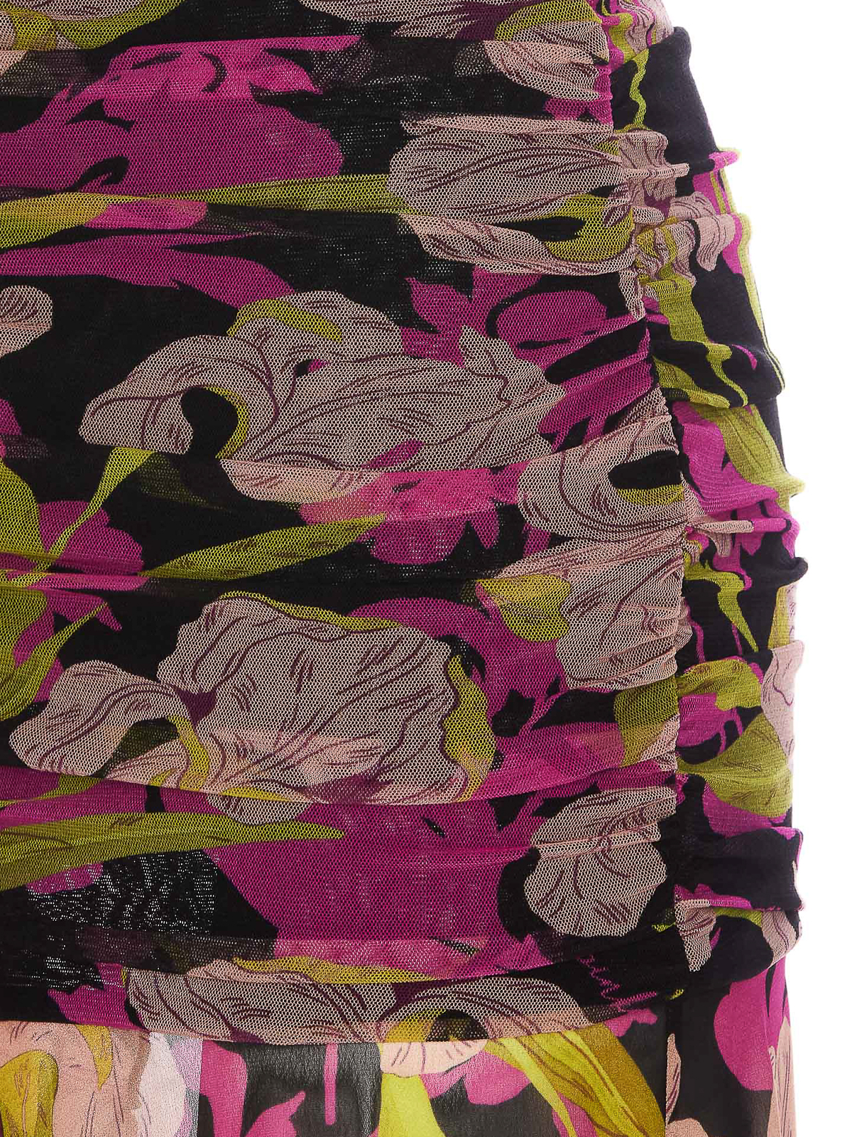 Shop Pinko Longuette Dress Iris Print Dress In Multicolour