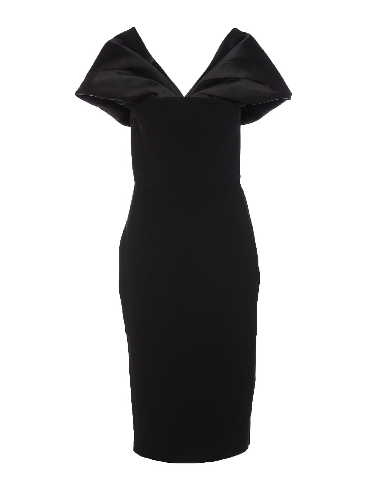 Knee length dresses Solace London - Wrenley midi dress - OS35011BLACK