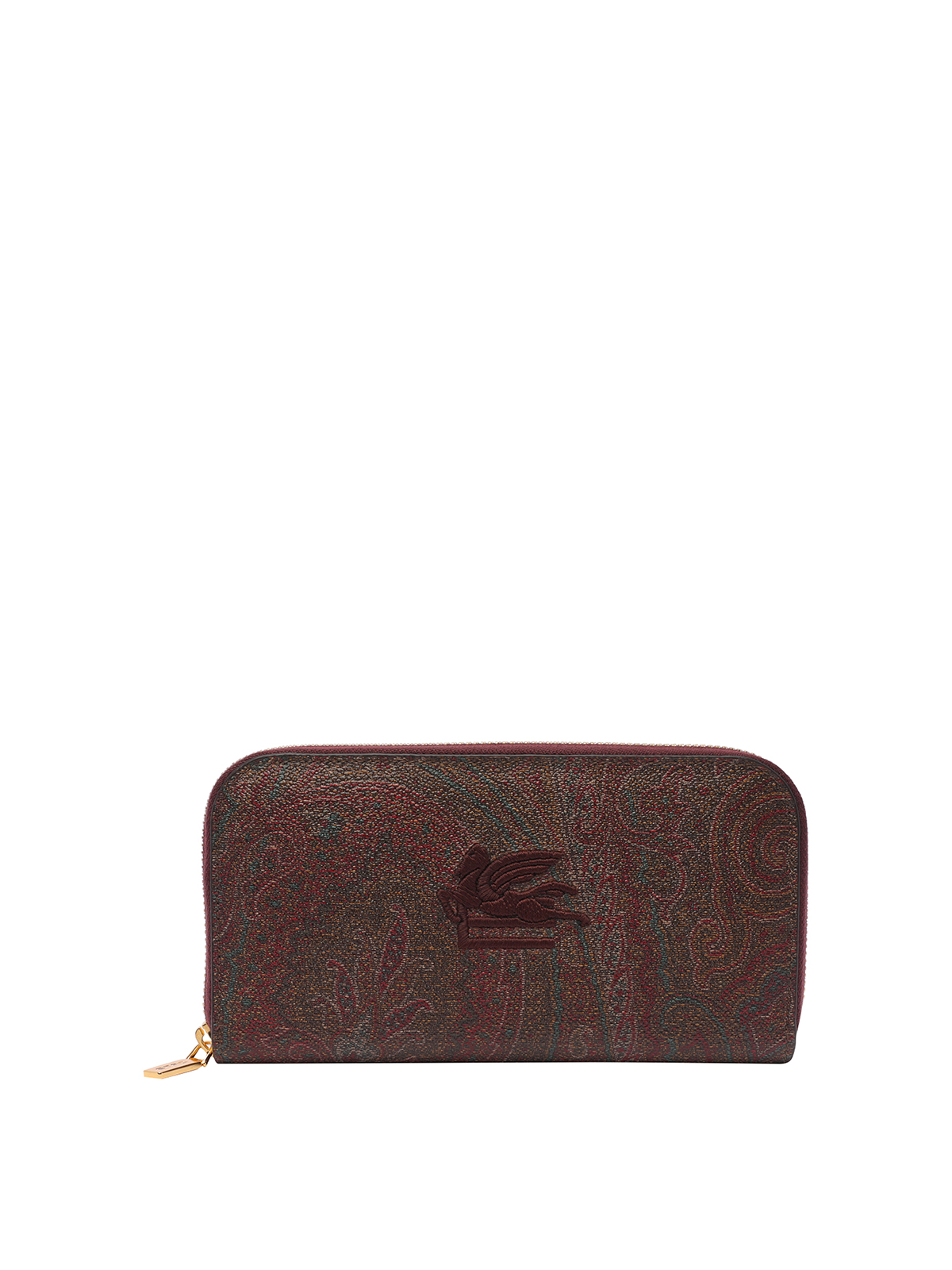 Etro Paisley Wallet In Red