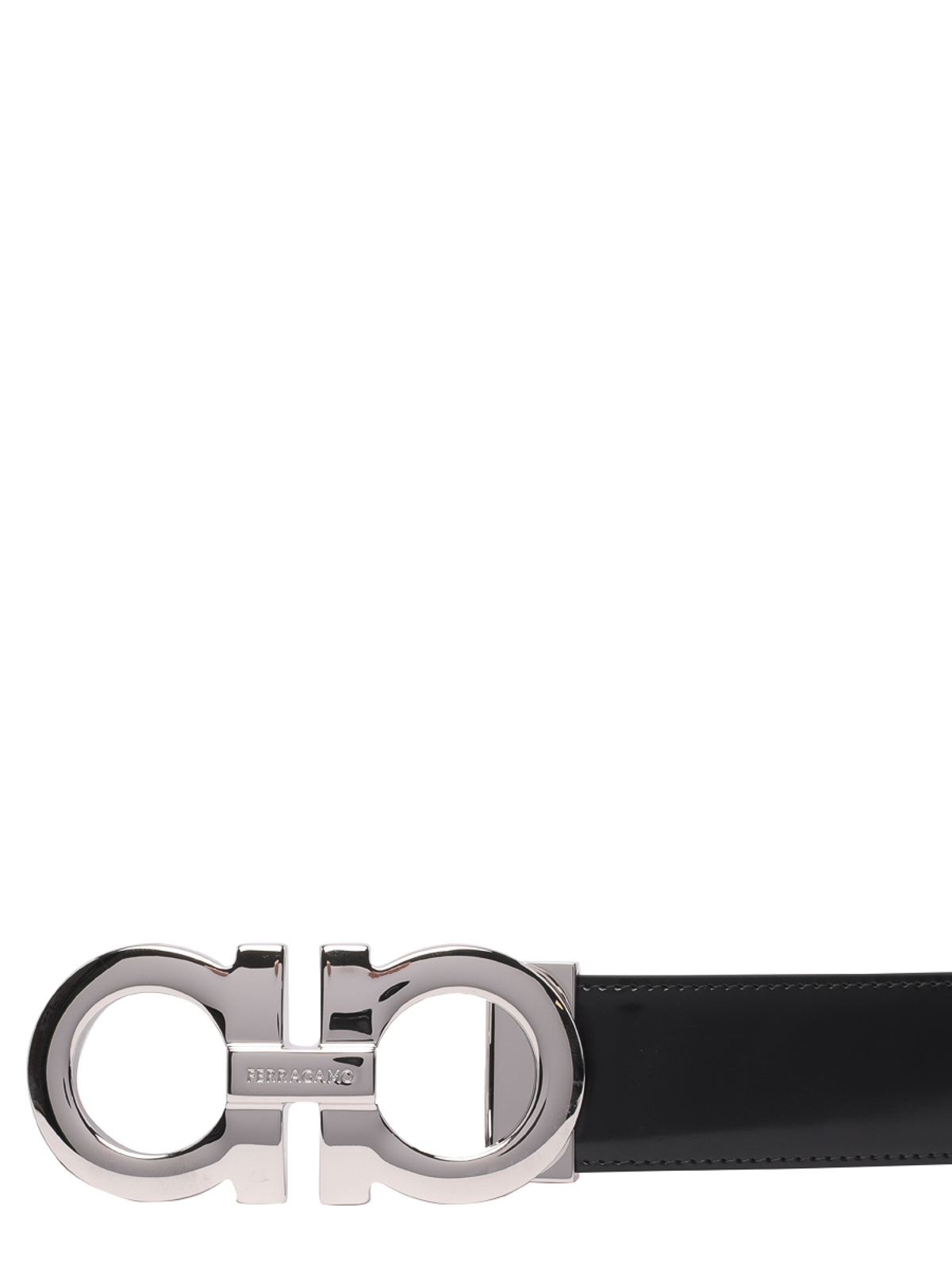 Salvatore Ferragamo Red/Black Leather Gancini Reversible Belt Salvatore  Ferragamo