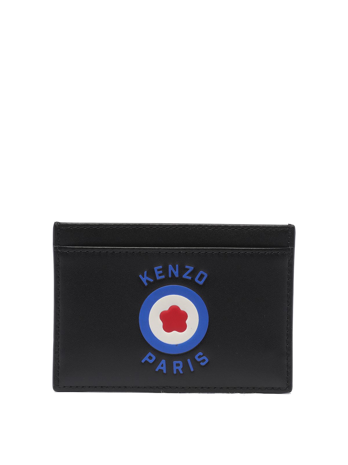Shop Kenzo Cards Holder In Black