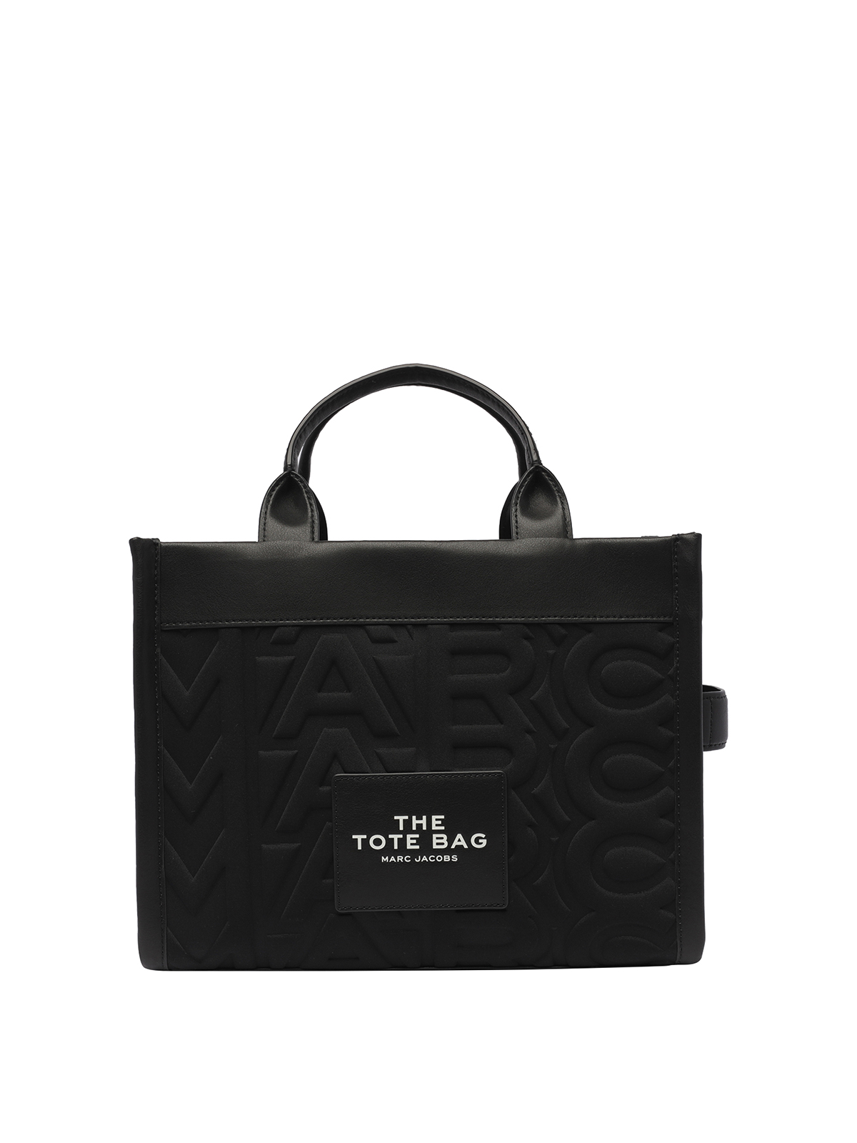 Marc Jacobs The Monogram Neoprene Medium Tote Bag In Black