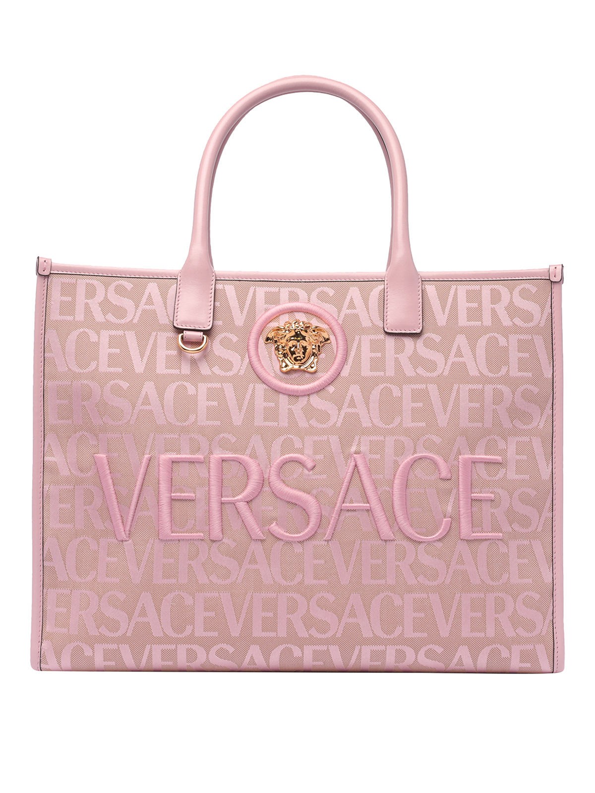 Versace Allover Mini Shopper Bag in Pink