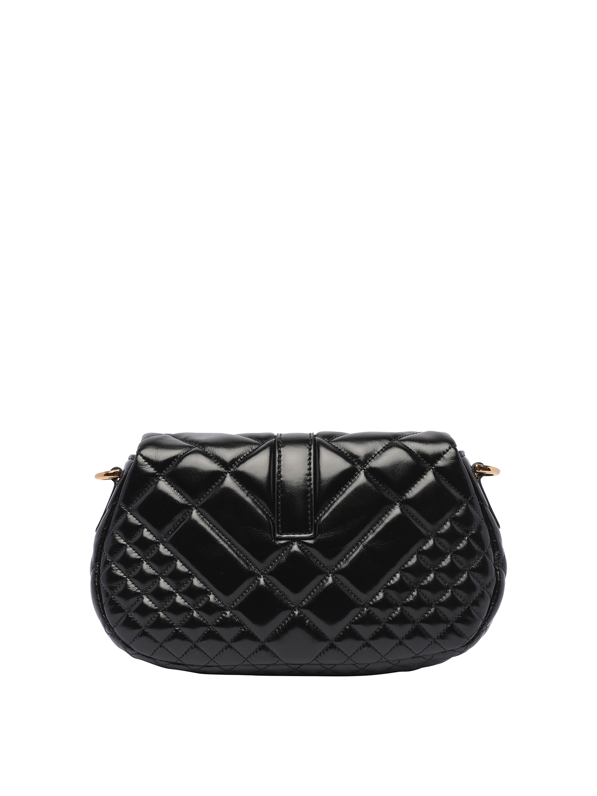 Shop Versace Greca Goddess Crossbody Bag In Black