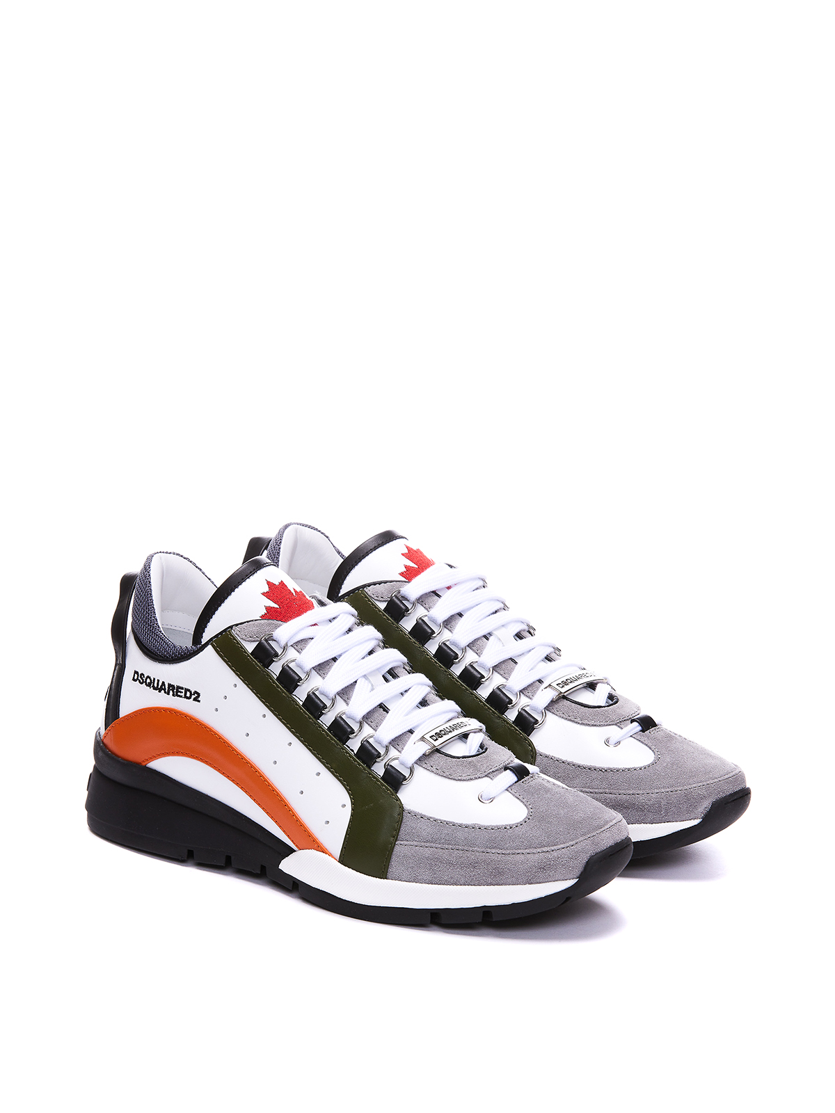 Shop Dsquared2 Spiker Sneakers In Multicolour