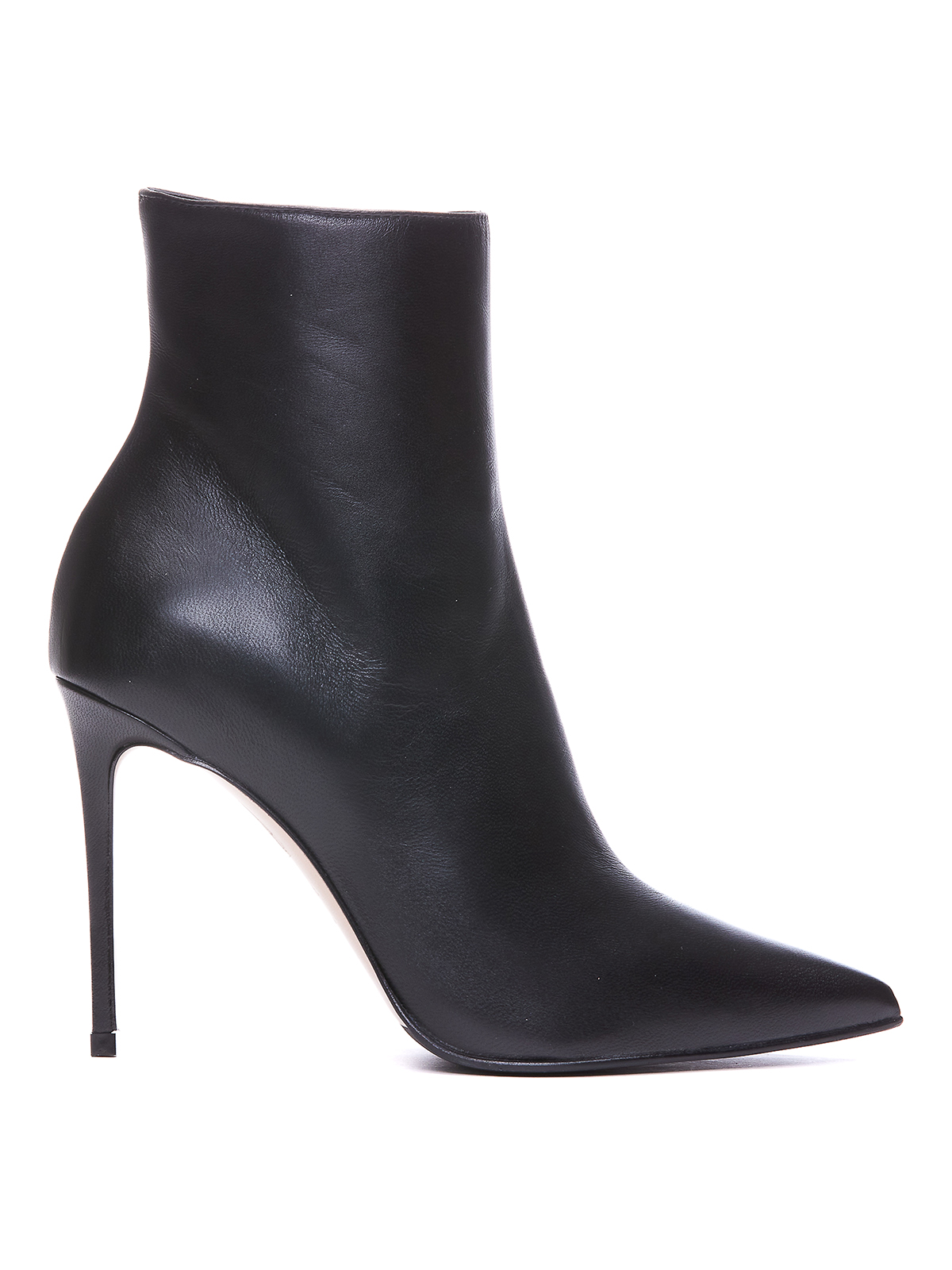 Le Silla Eva 120 High Heels Ankle Boots In Black Leather In Black