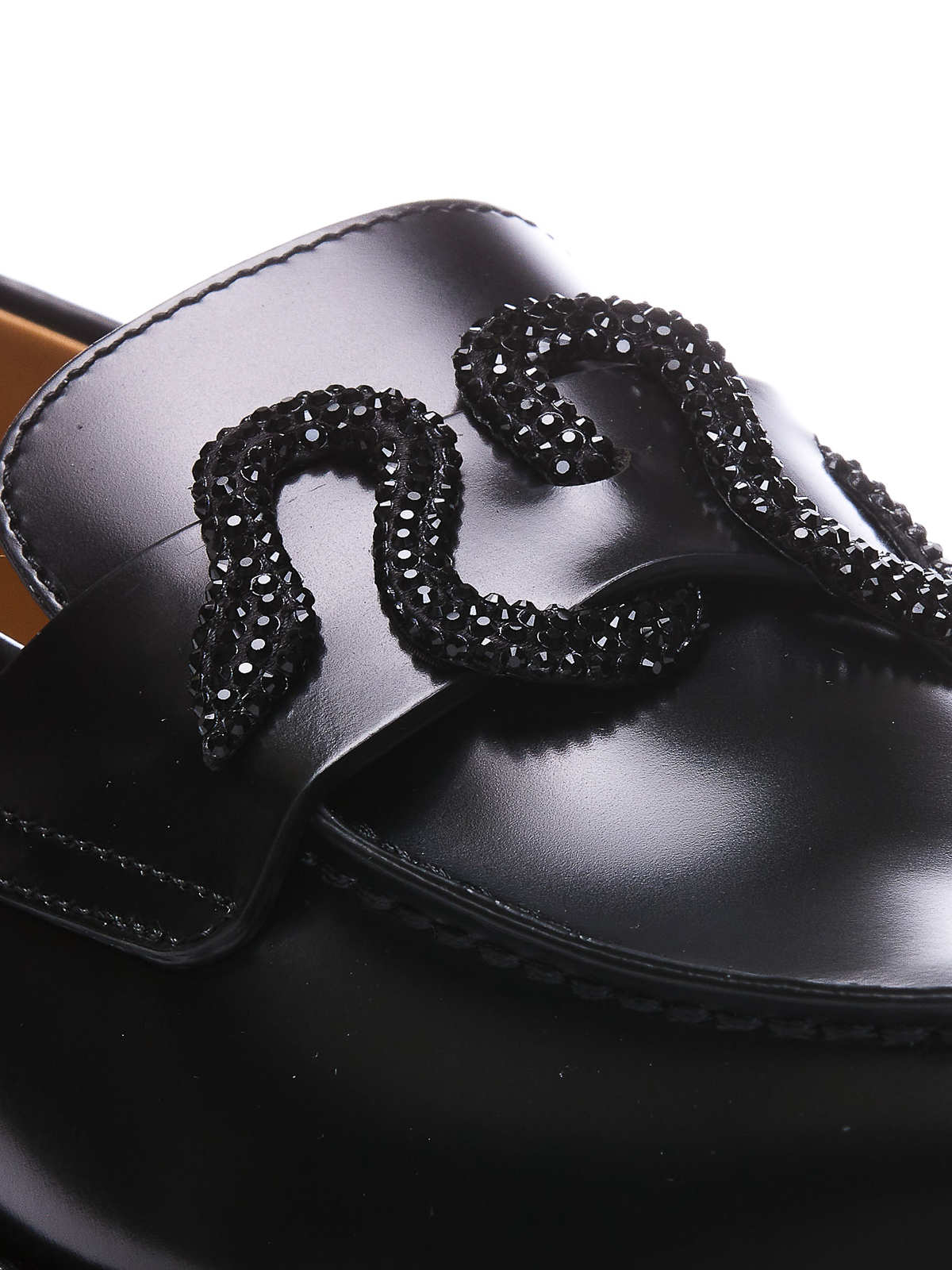 Shop René Caovilla Morgana Loafers In Black