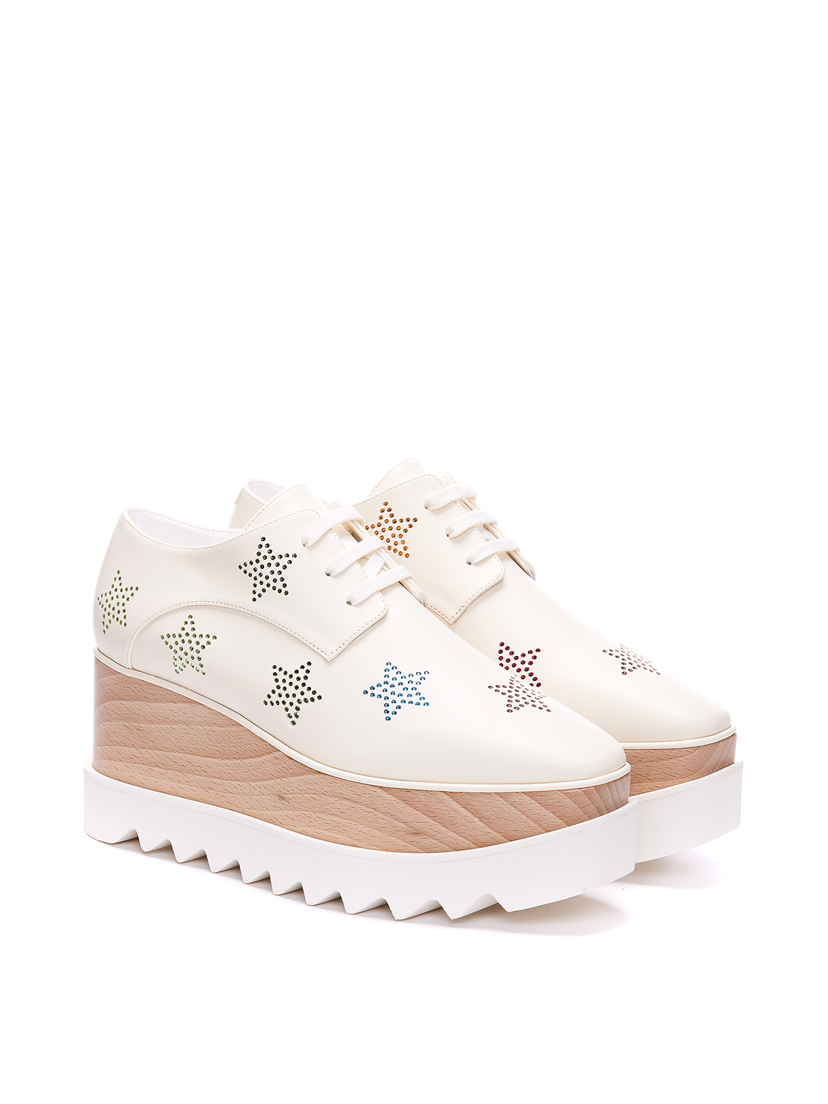 Shop Stella Mccartney Elyse Eco Sneakers In White