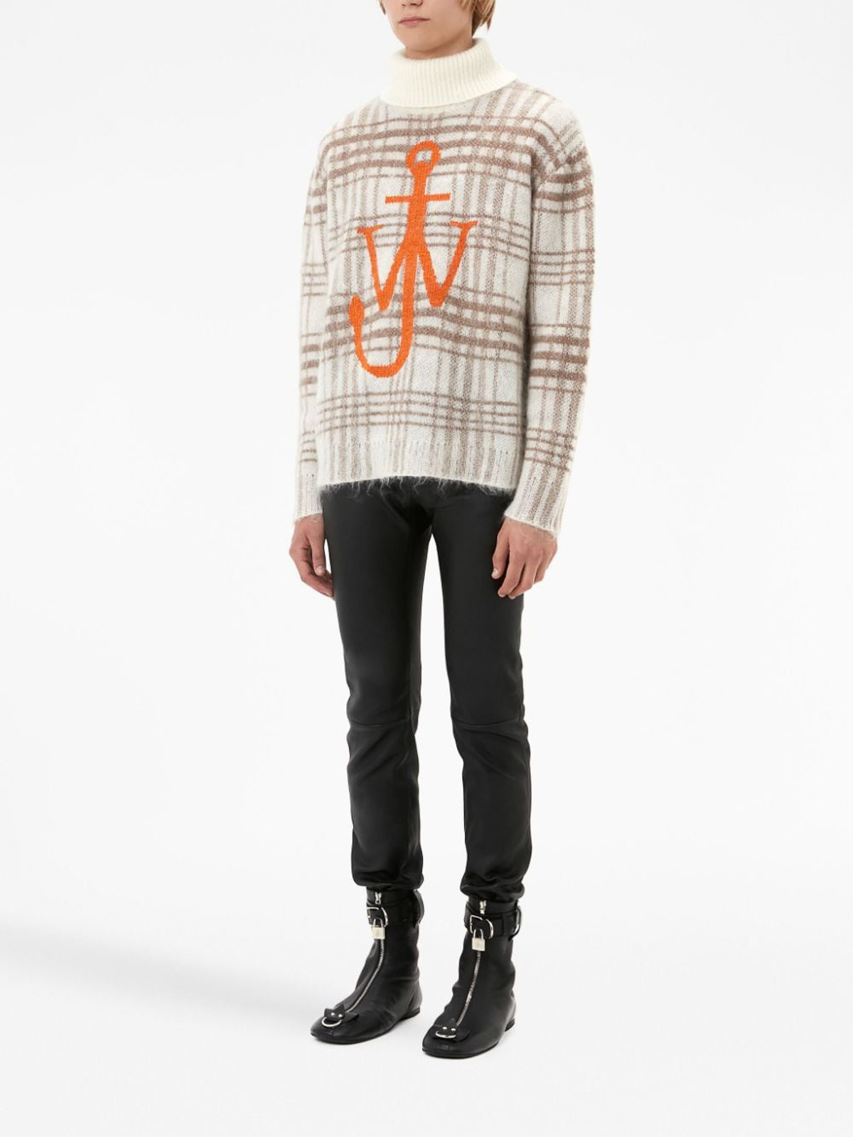 Shop Jw Anderson Logo-embroidered Jumper In White