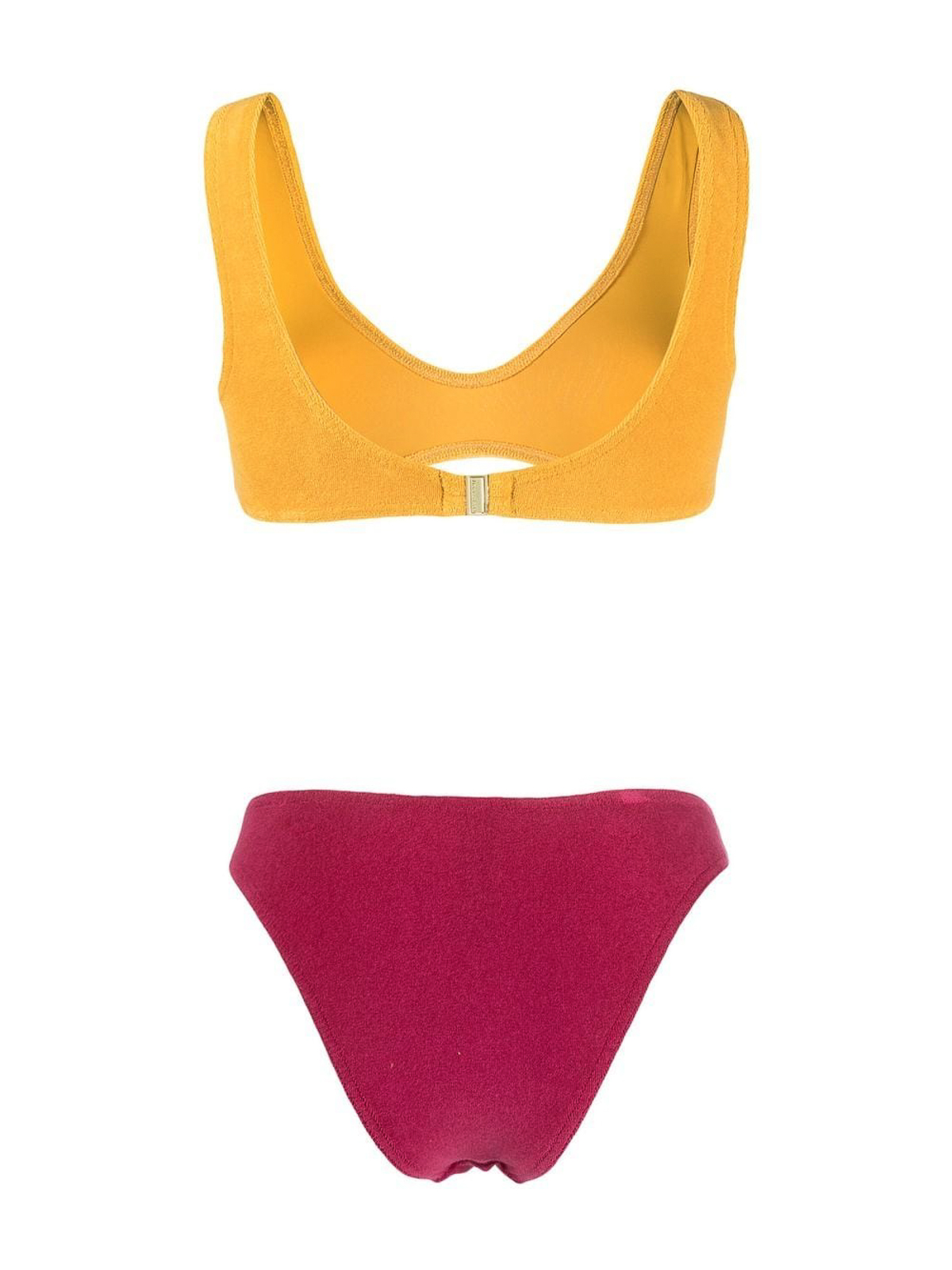 Maillot de bain Femme Club Training Solid dos en V violet/mangue