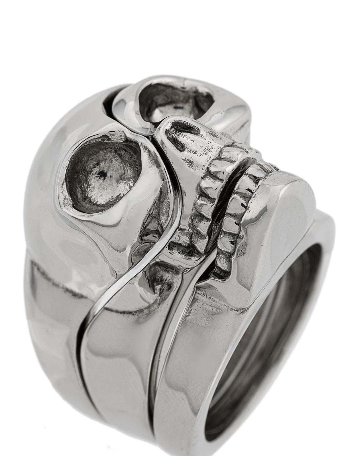 Alexander Mcqueen Skull ring - Silver - Men | 554499J160Y0446
