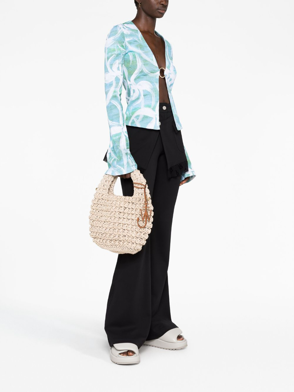 ☆関税込み☆ 【JW Anderson】Popcorn バケットバッグ L JW Anderson - Popcorn Basket - Crossbody Bag | HBX