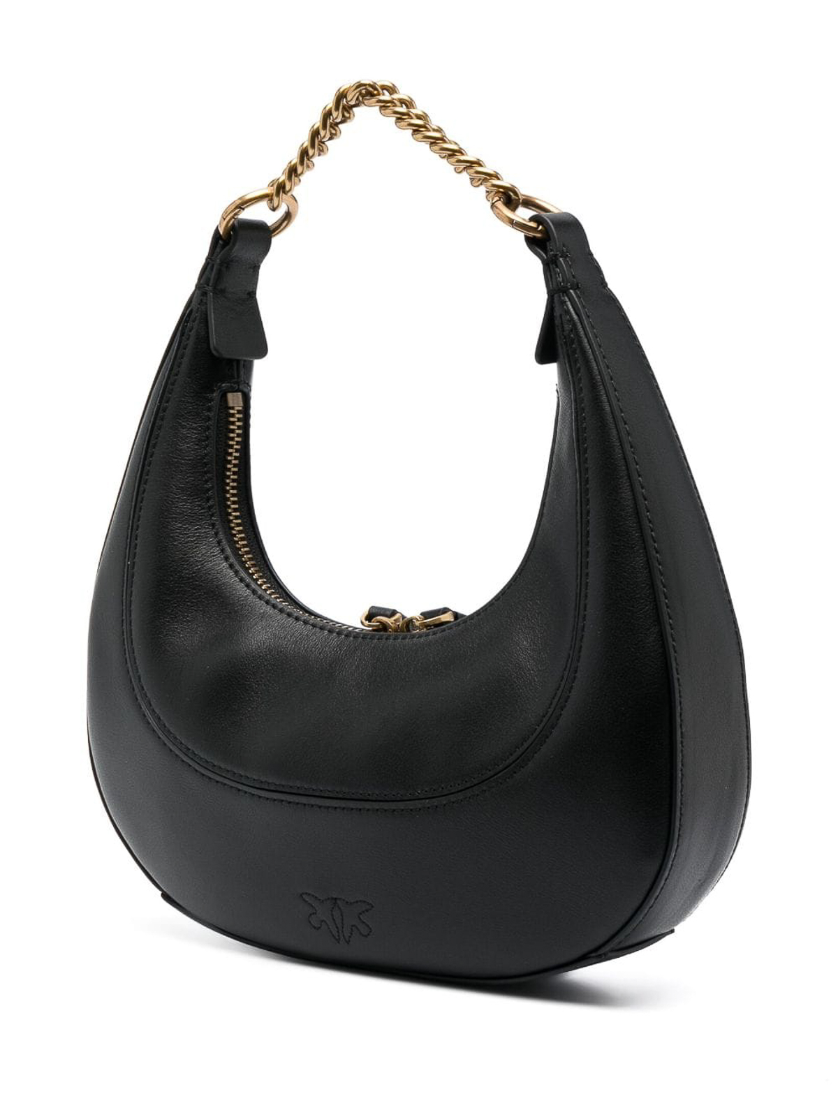Shop Pinko Brioche Shoulder Bag In Black