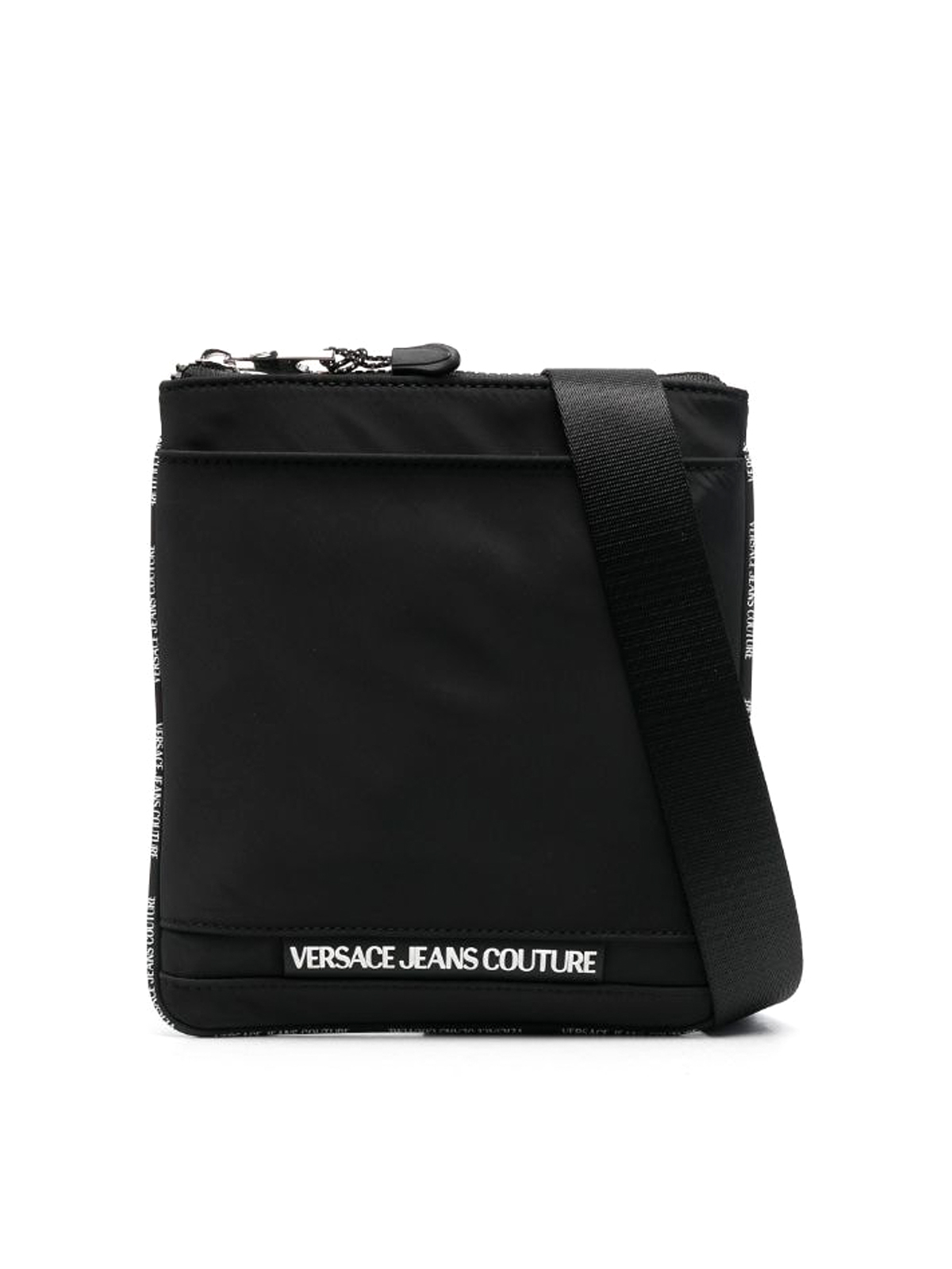 Shop Versace Jeans Couture Messenger Bag In Black