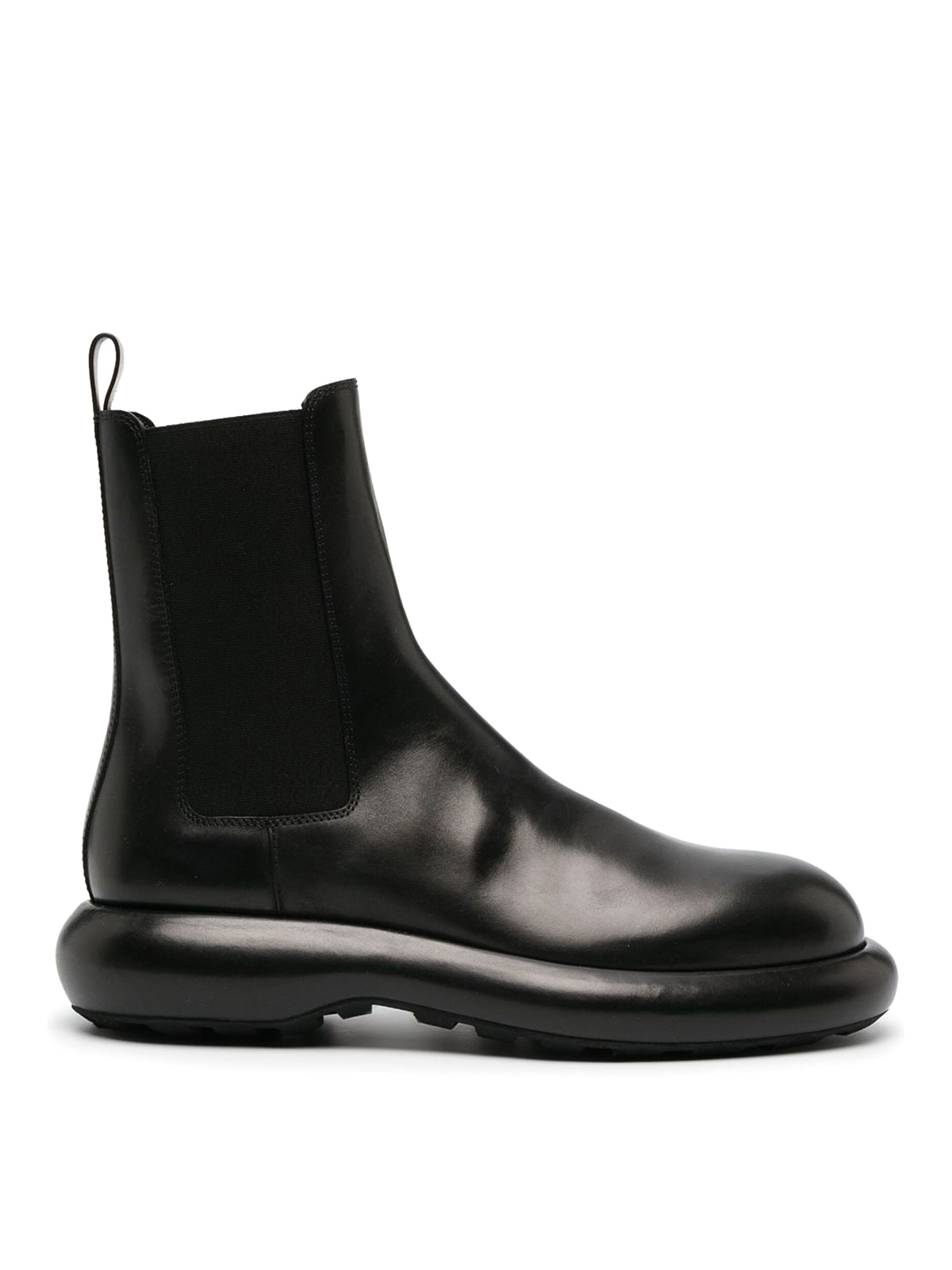 Shop Jil Sander Round-toe Ankle Boots In Negro