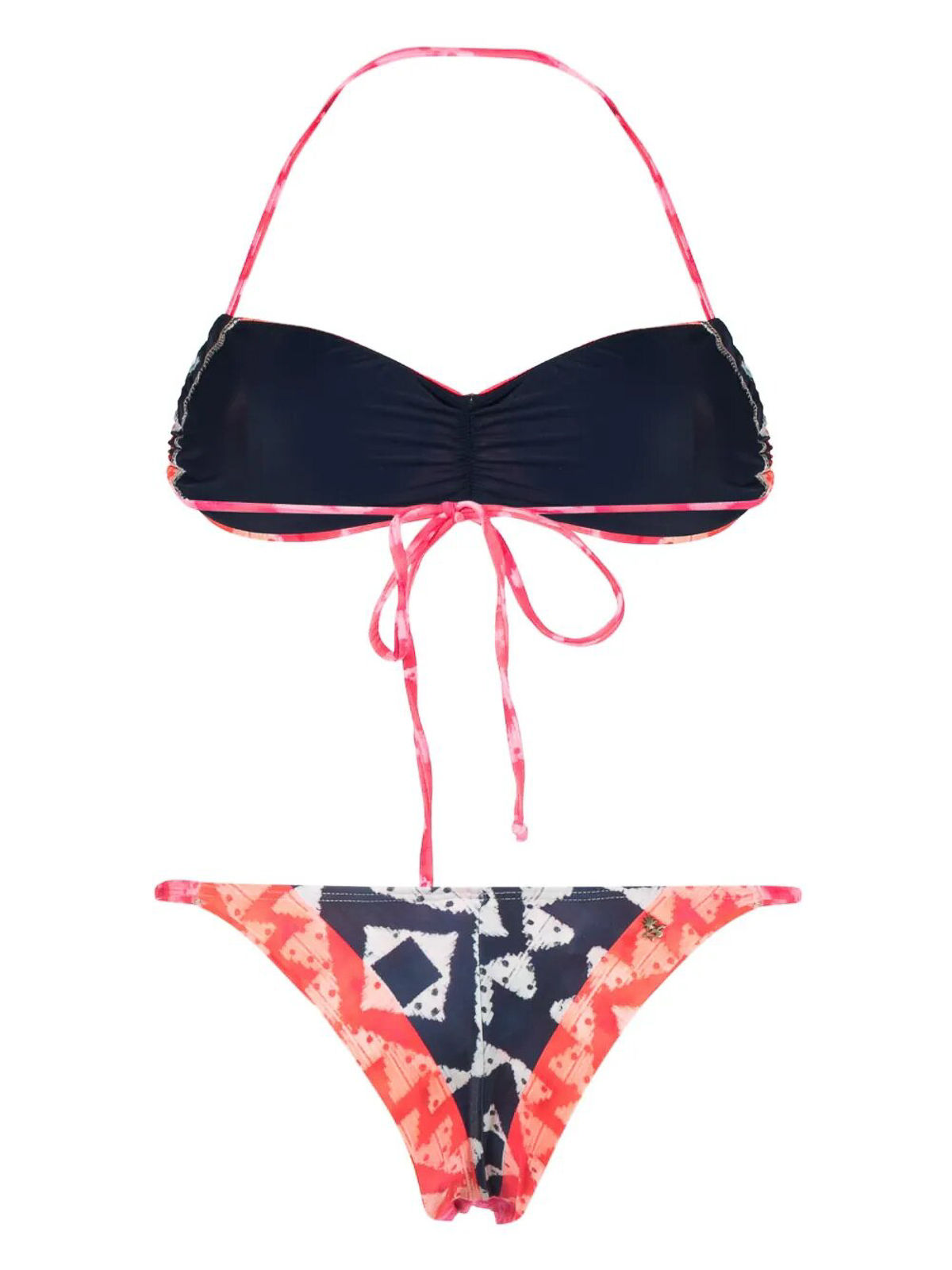Shop Cia Maritima Printed Bikini Set In Nude & Neutrals