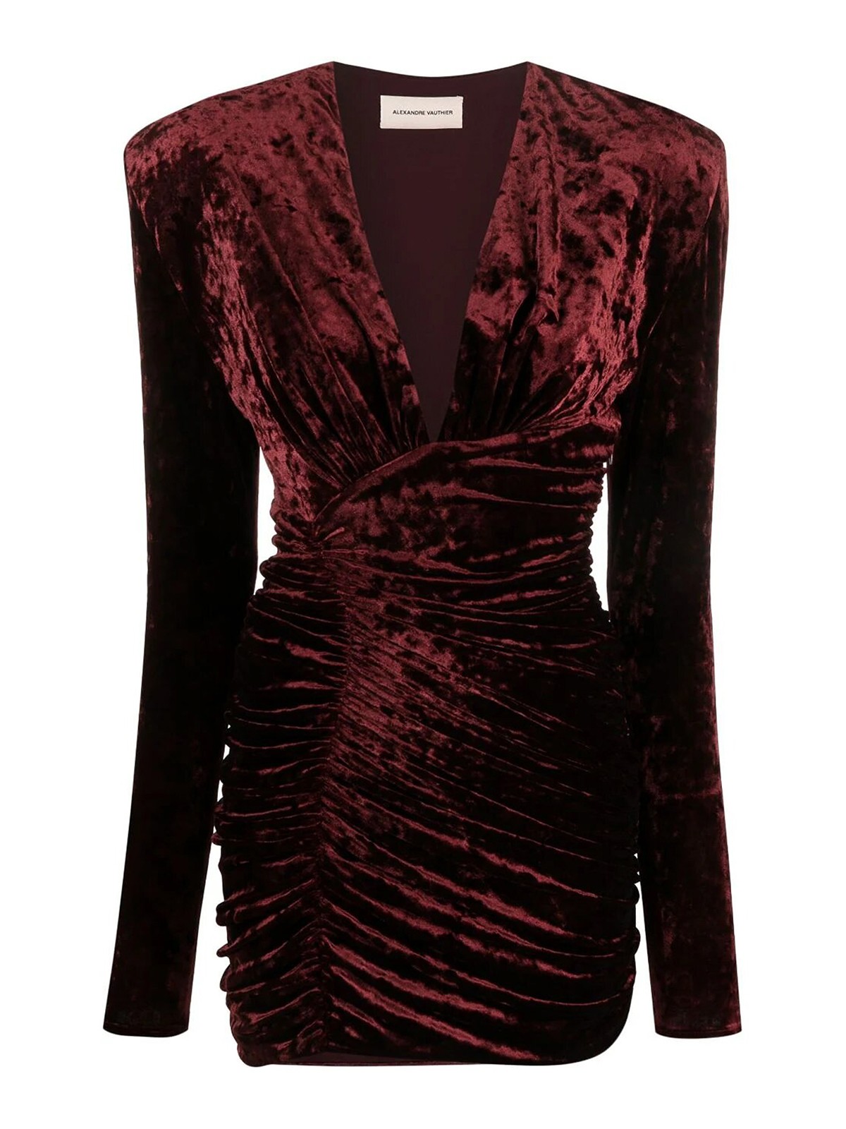 Alexandre Vauthier Velvet dress - Dark Red|233DR1609BLACKCHERRY Alexandre Vauthier Velvet dress - Dark Red|233DR1609BLACKCHERRY